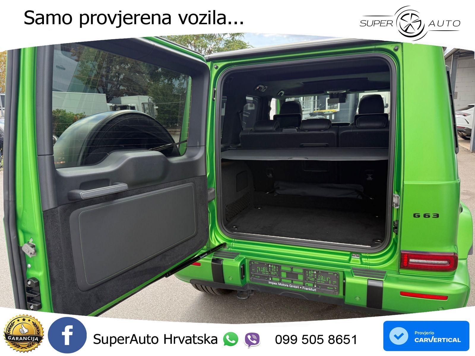 Mercedes AMG G 63 Long V8 (585 KS) 4MATIC 9G-TRONIC AMG SPEEDSHIFT TCT Manufaktur ZRAČNI+ACC+4xGR SJED+360