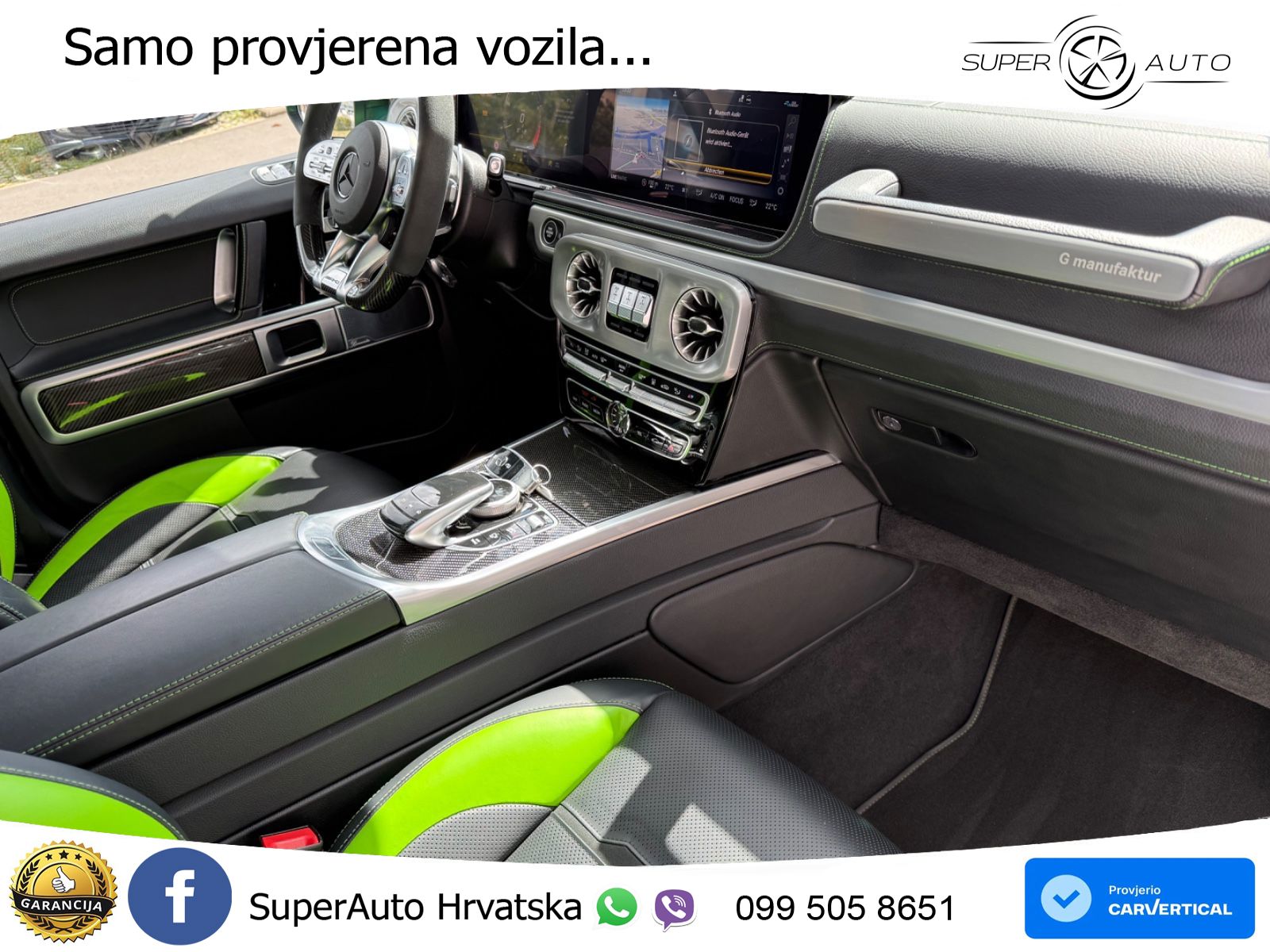 Mercedes AMG G 63 Long V8 (585 KS) 4MATIC 9G-TRONIC AMG SPEEDSHIFT TCT Manufaktur ZRAČNI+ACC+4xGR SJED+360