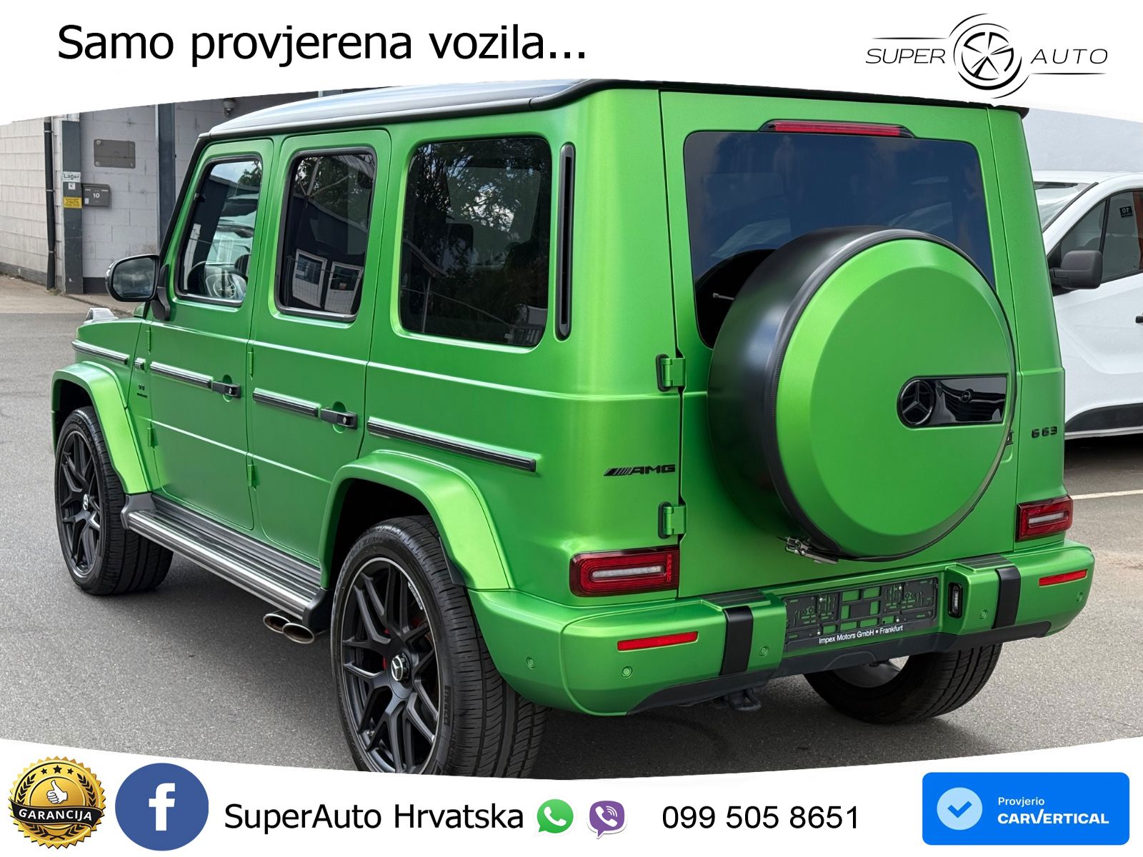Mercedes AMG G 63 Long V8 (585 KS) 4MATIC 9G-TRONIC AMG SPEEDSHIFT TCT Manufaktur ZRAČNI+ACC+4xGR SJED+360