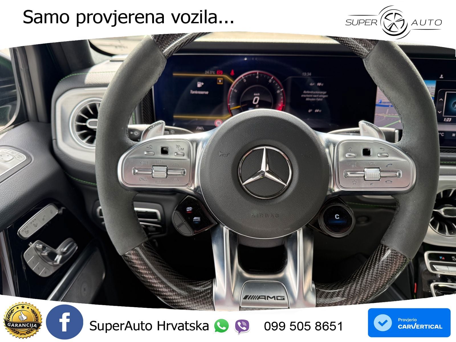 Mercedes AMG G 63 Long V8 (585 KS) 4MATIC 9G-TRONIC AMG SPEEDSHIFT TCT Manufaktur ZRAČNI+ACC+4xGR SJED+360