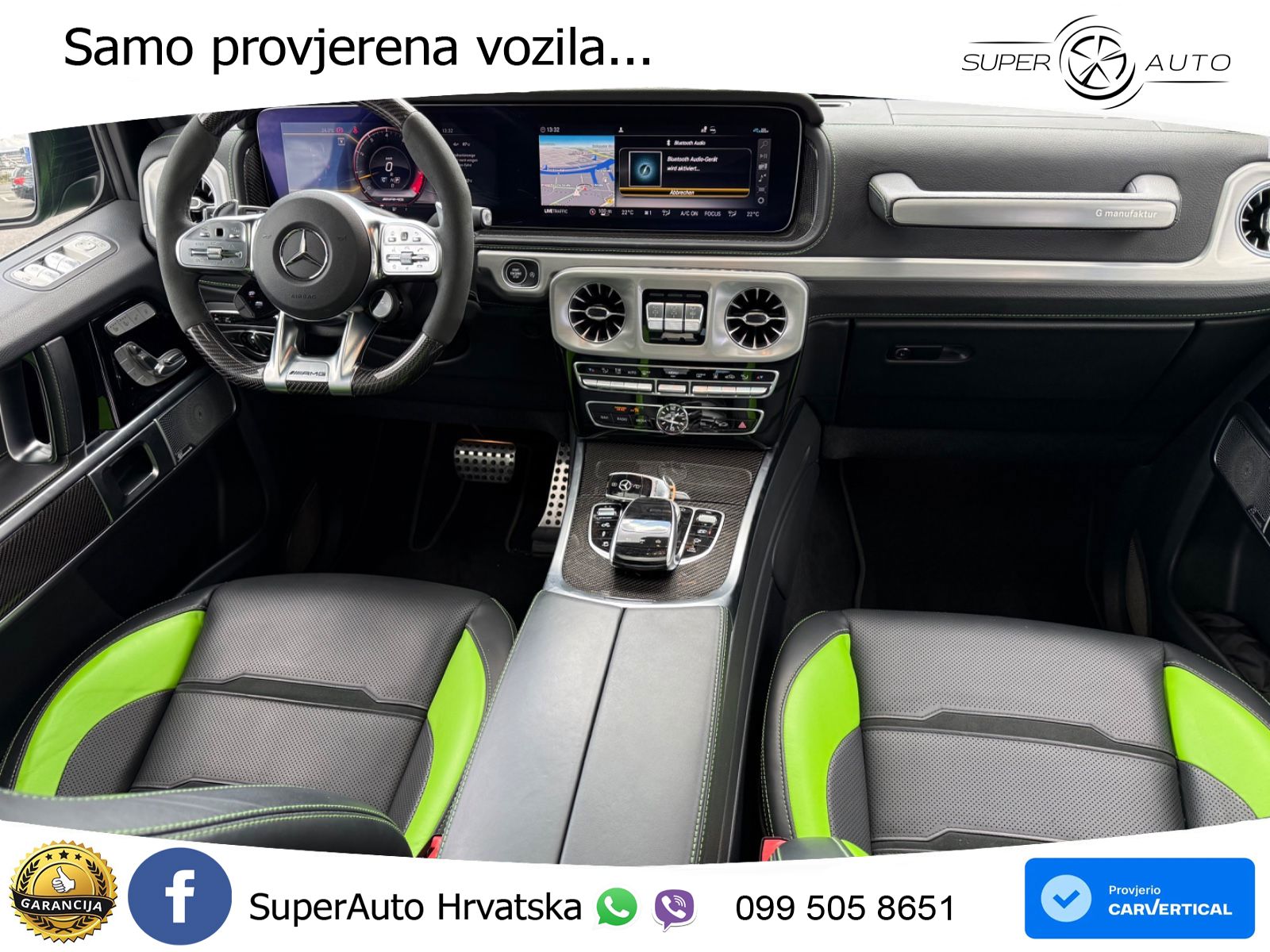 Mercedes AMG G 63 Long V8 (585 KS) 4MATIC 9G-TRONIC AMG SPEEDSHIFT TCT Manufaktur ZRAČNI+ACC+4xGR SJED+360