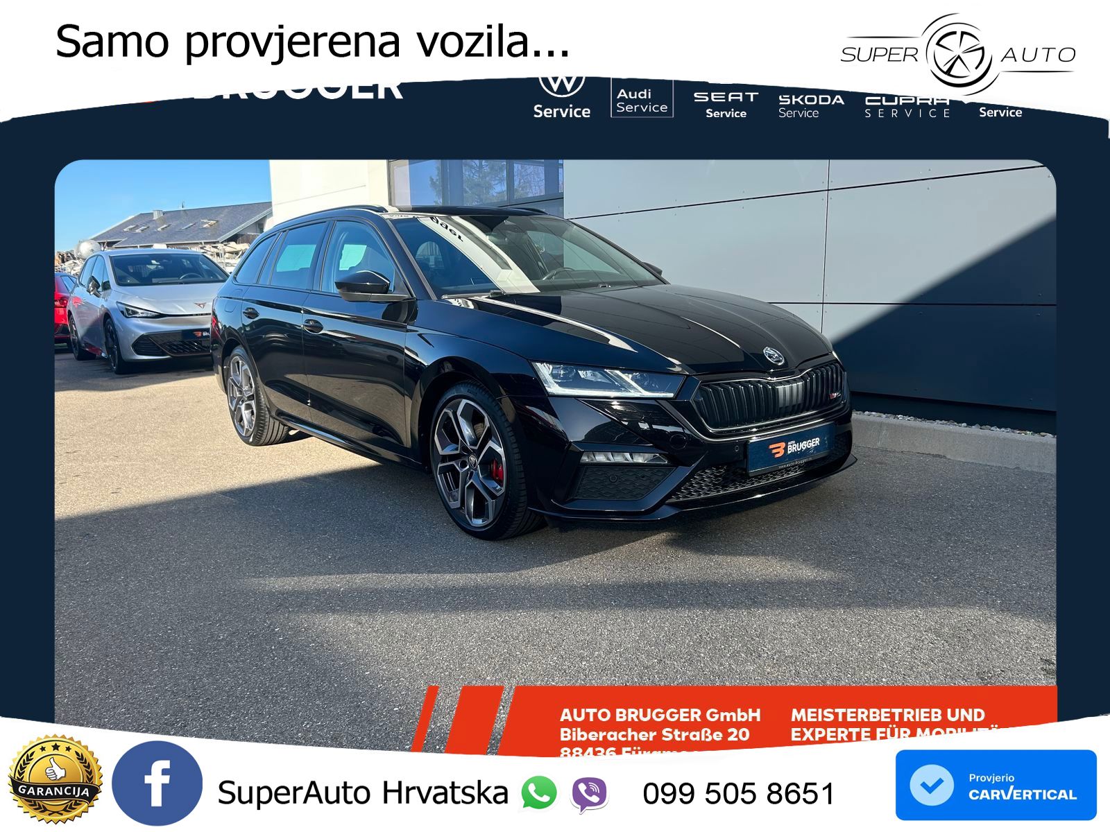 Škoda Octavia Combi RS 2.0 TDI (200 KS) DSG LED+GR SJED+ACC