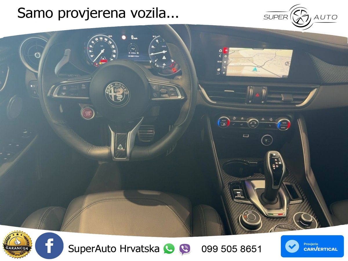 Alfa Romeo Giulia Quadrifoglio 2.9 V6 Bi-Turbo (520 KS) Automatic