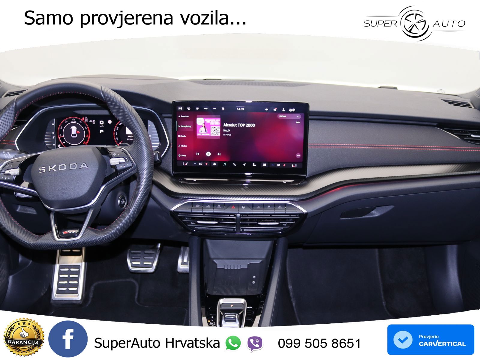 Škoda Octavia Combi RS 2.0 TSI (265 KS) DSG LED+GR SJED+ACC