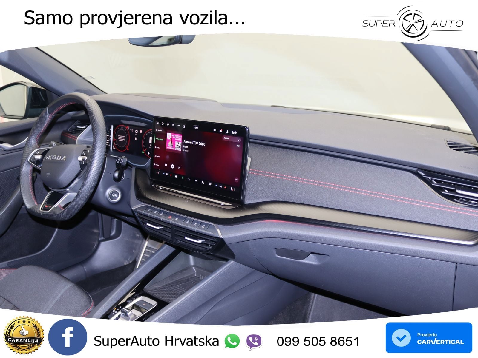 Škoda Octavia Combi RS 2.0 TSI (265 KS) DSG LED+GR SJED+ACC