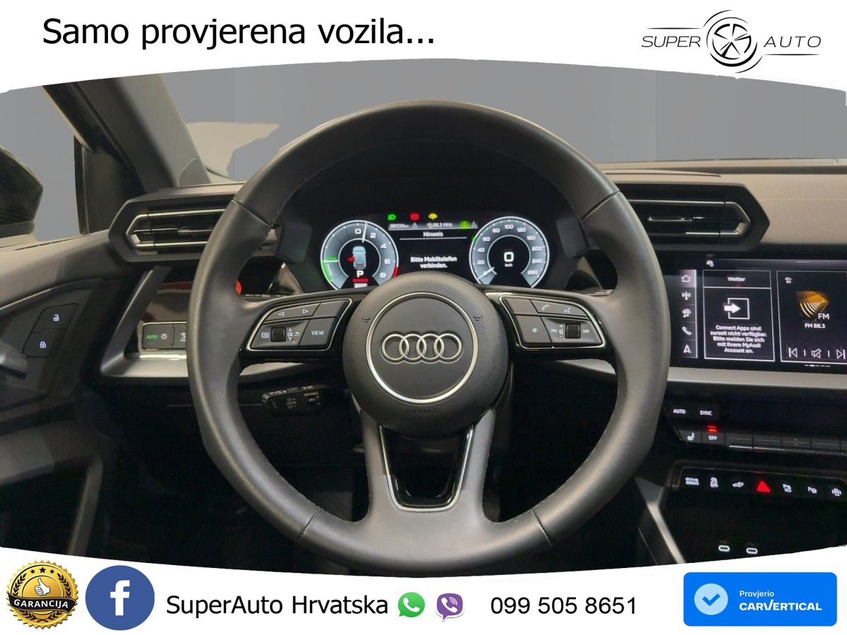 Audi A3 Sportback 40 TFSI e (204 KS) Plug-in Hybrid S tronic advanced LED+GR SJED+ACC