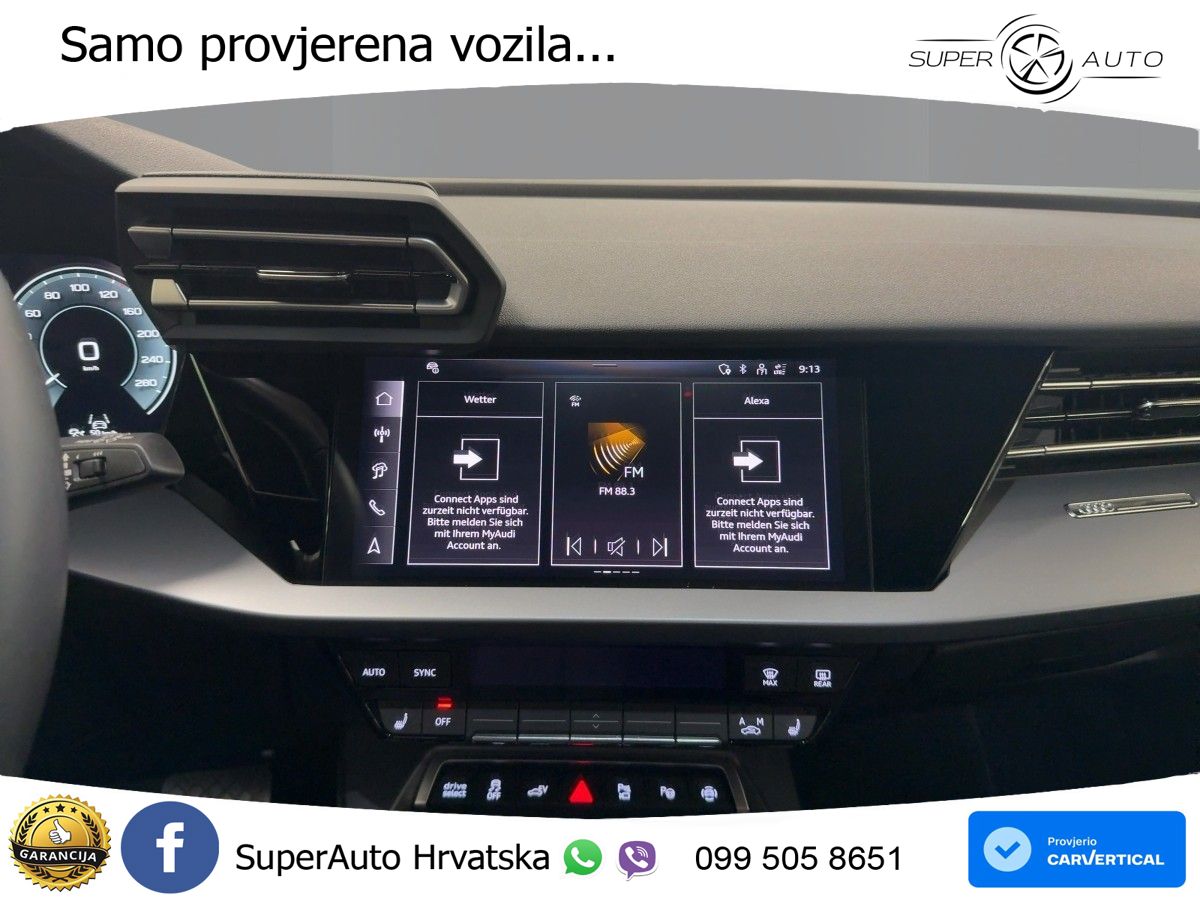 Audi A3 Sportback 40 TFSI e (204 KS) Plug-in Hybrid S tronic advanced LED+GR SJED+ACC