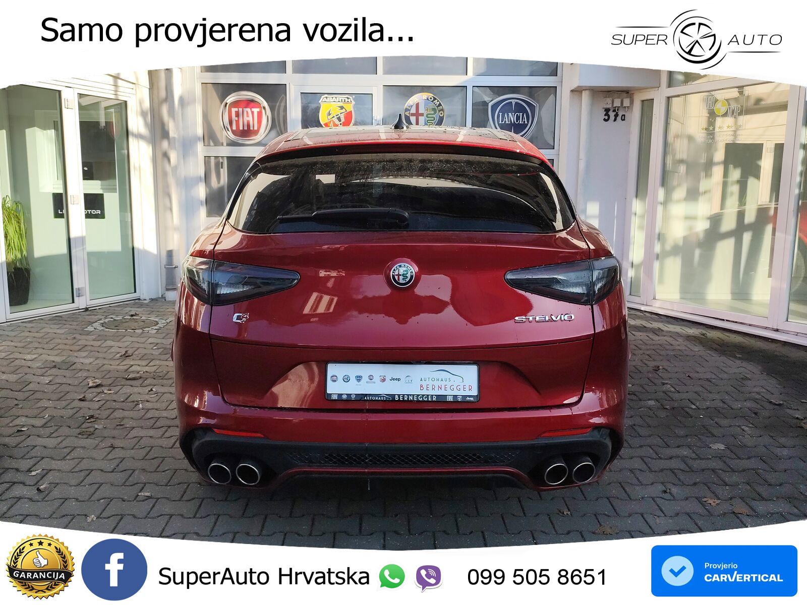 Alfa Romeo Stelvio Quadrifoglio 2.9 V6 Bi-Turbo (520 KS) Q4 Automatic