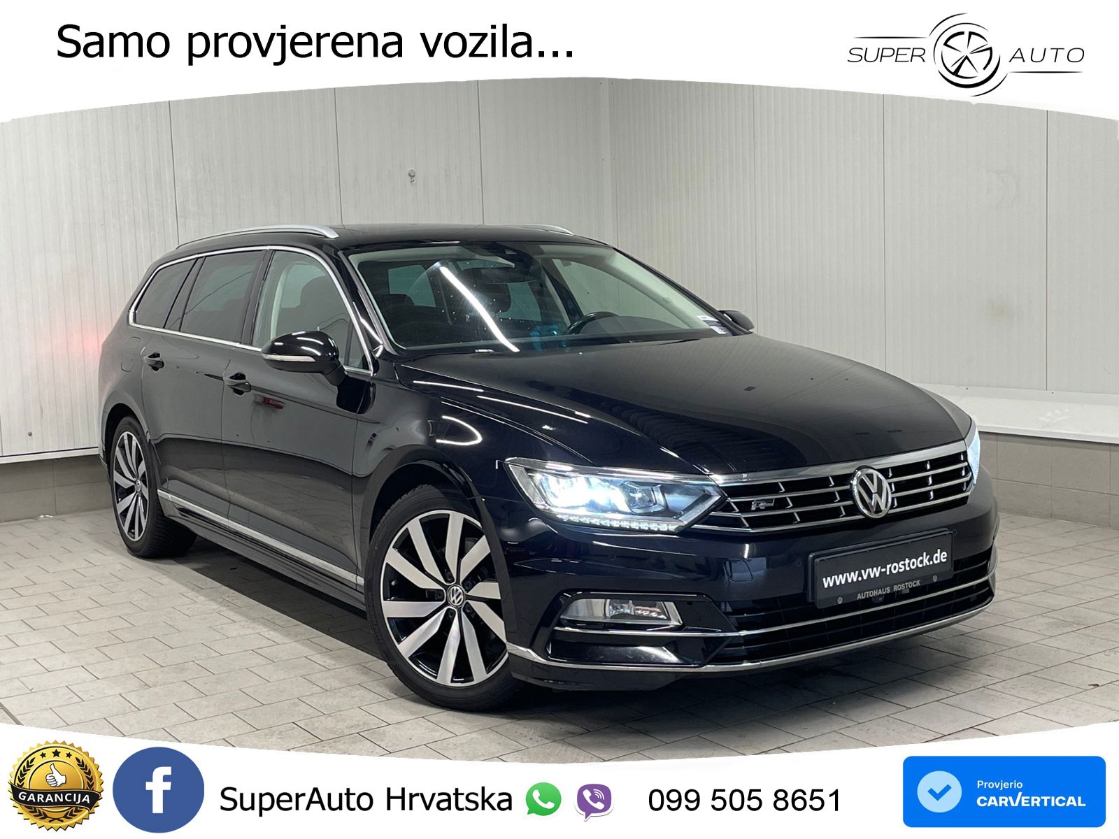 Volkswagen Passat Variant 2.0 TDI (190 KS) DSG R-Line LED+GR SJED+ACC