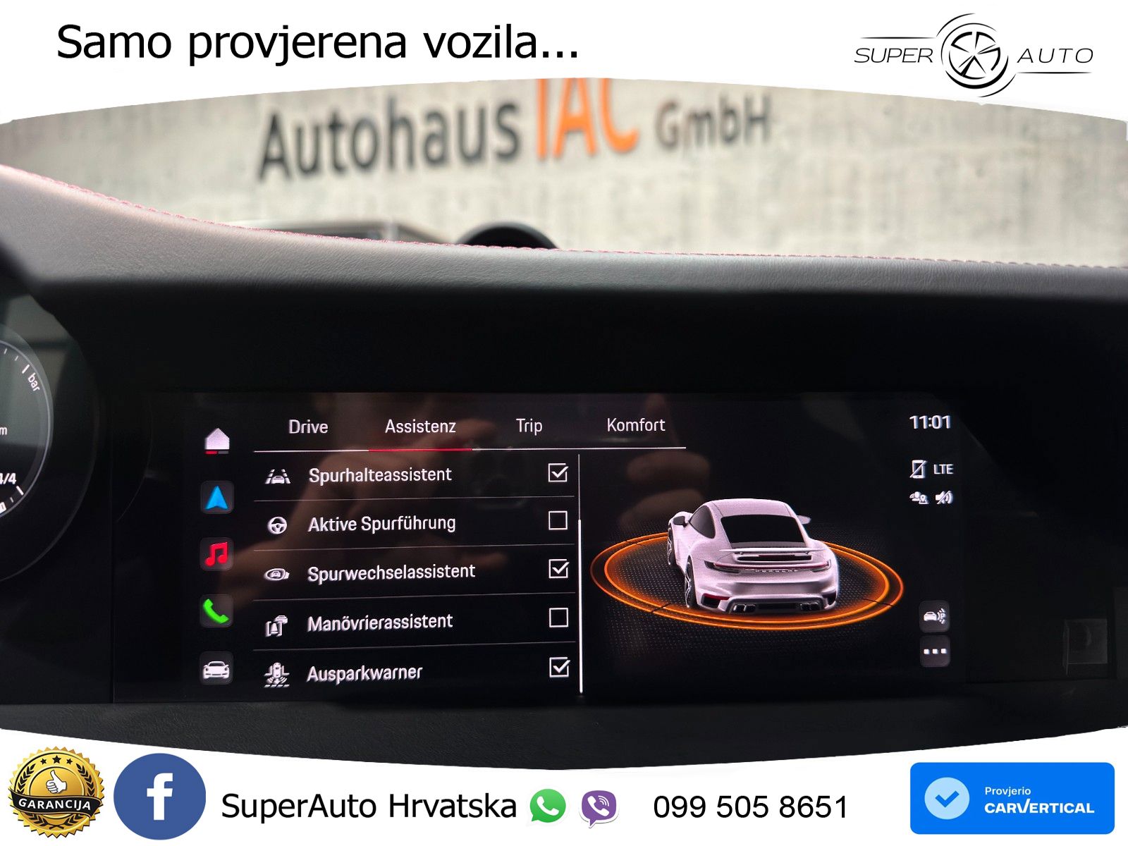 Porsche 911 Turbo S 3.8 (650 KS) PDK ZRAČNI+ACC+GR SJED+KAM+PANO