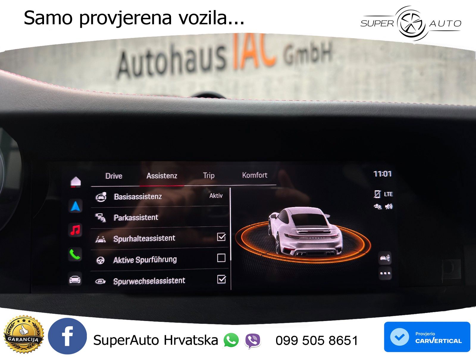 Porsche 911 Turbo S 3.8 (650 KS) PDK ZRAČNI+ACC+GR SJED+KAM+PANO
