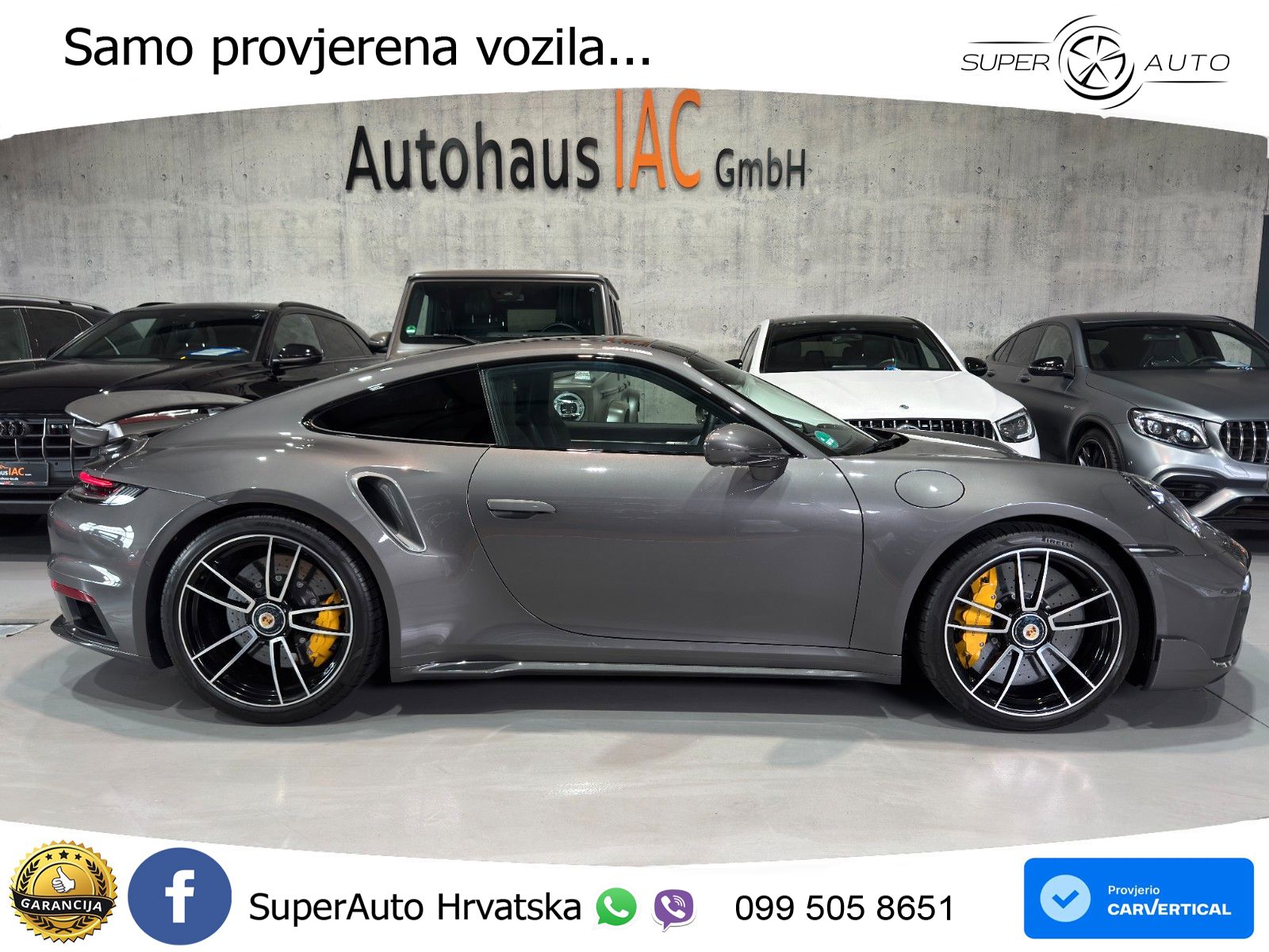 Porsche 911 Turbo S 3.8 (650 KS) PDK ZRAČNI+ACC+GR SJED+KAM+PANO