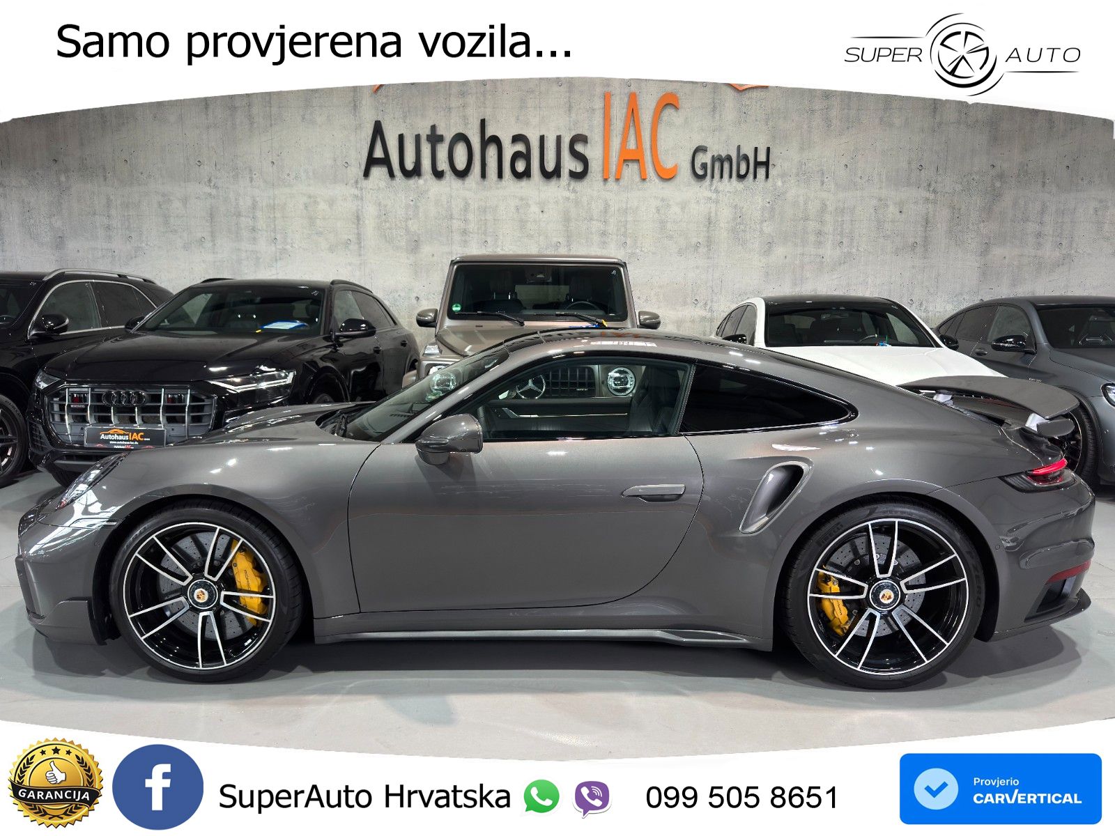 Porsche 911 Turbo S 3.8 (650 KS) PDK ZRAČNI+ACC+GR SJED+KAM+PANO