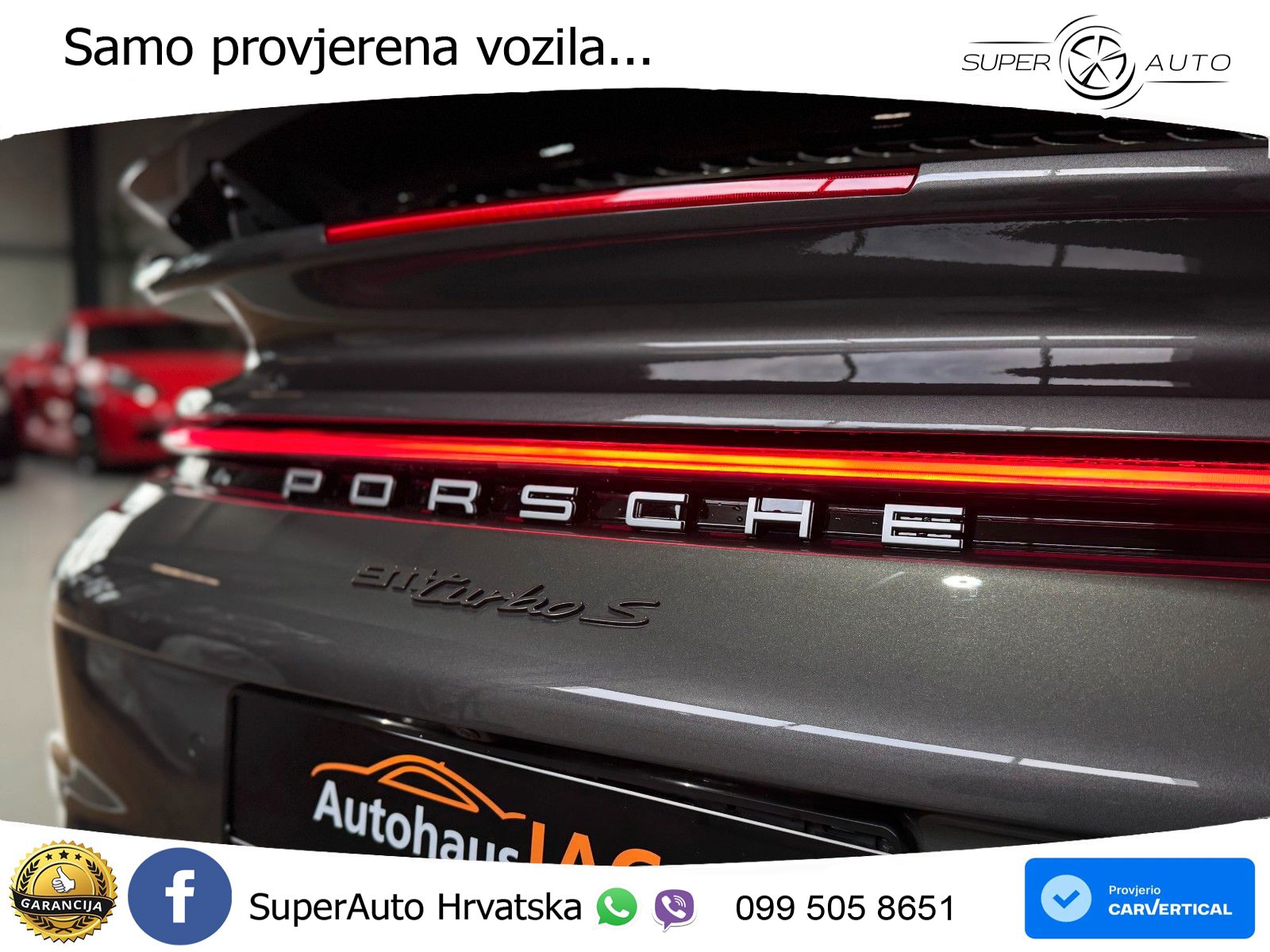 Porsche 911 Turbo S 3.8 (650 KS) PDK ZRAČNI+ACC+GR SJED+KAM+PANO