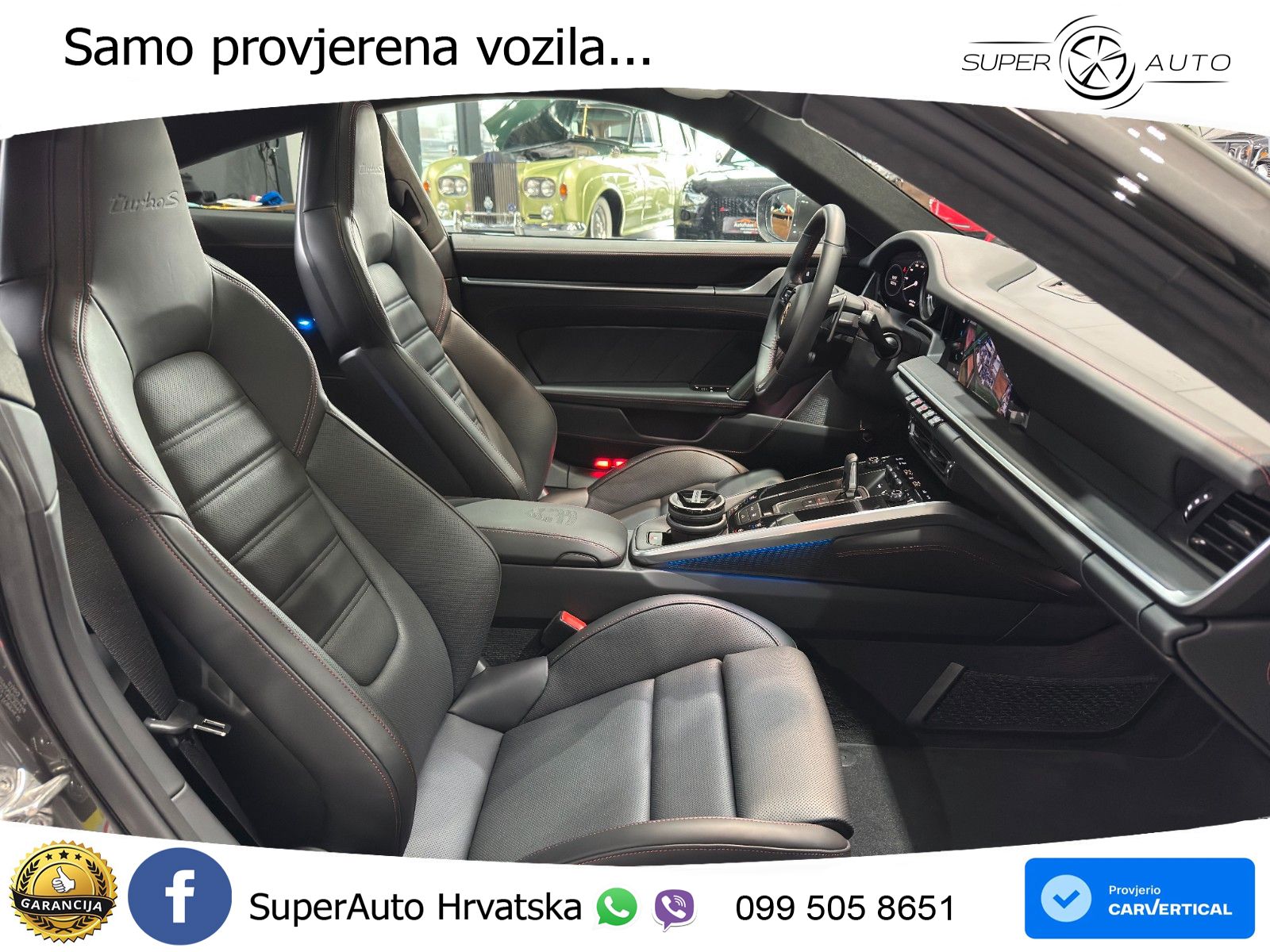 Porsche 911 Turbo S 3.8 (650 KS) PDK ZRAČNI+ACC+GR SJED+KAM+PANO