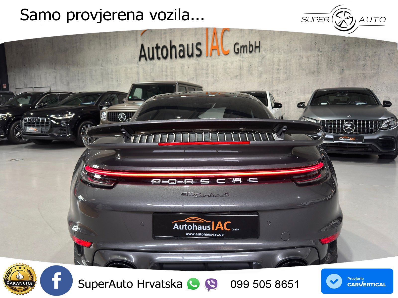 Porsche 911 Turbo S 3.8 (650 KS) PDK ZRAČNI+ACC+GR SJED+KAM+PANO