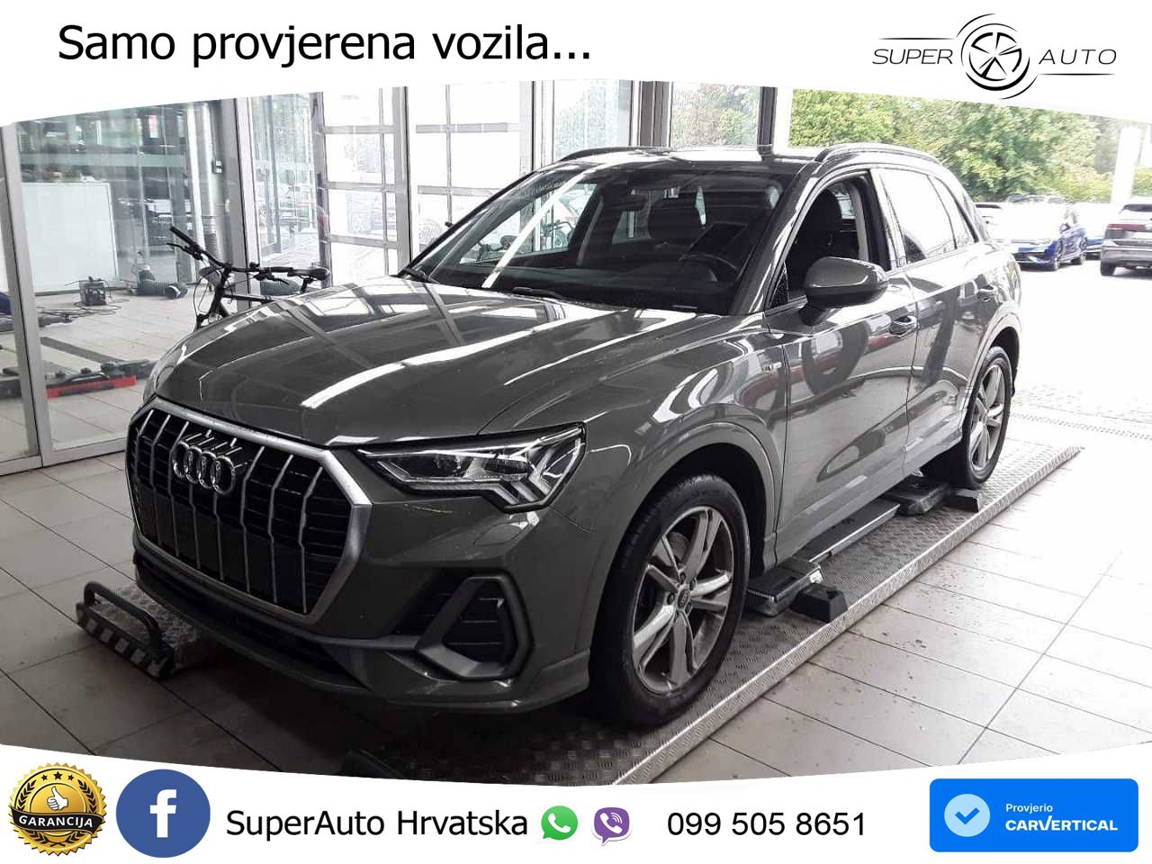 Audi Q3 40 TDI (200 KS) quattro S tronic S line LED+GR SJED+ACC