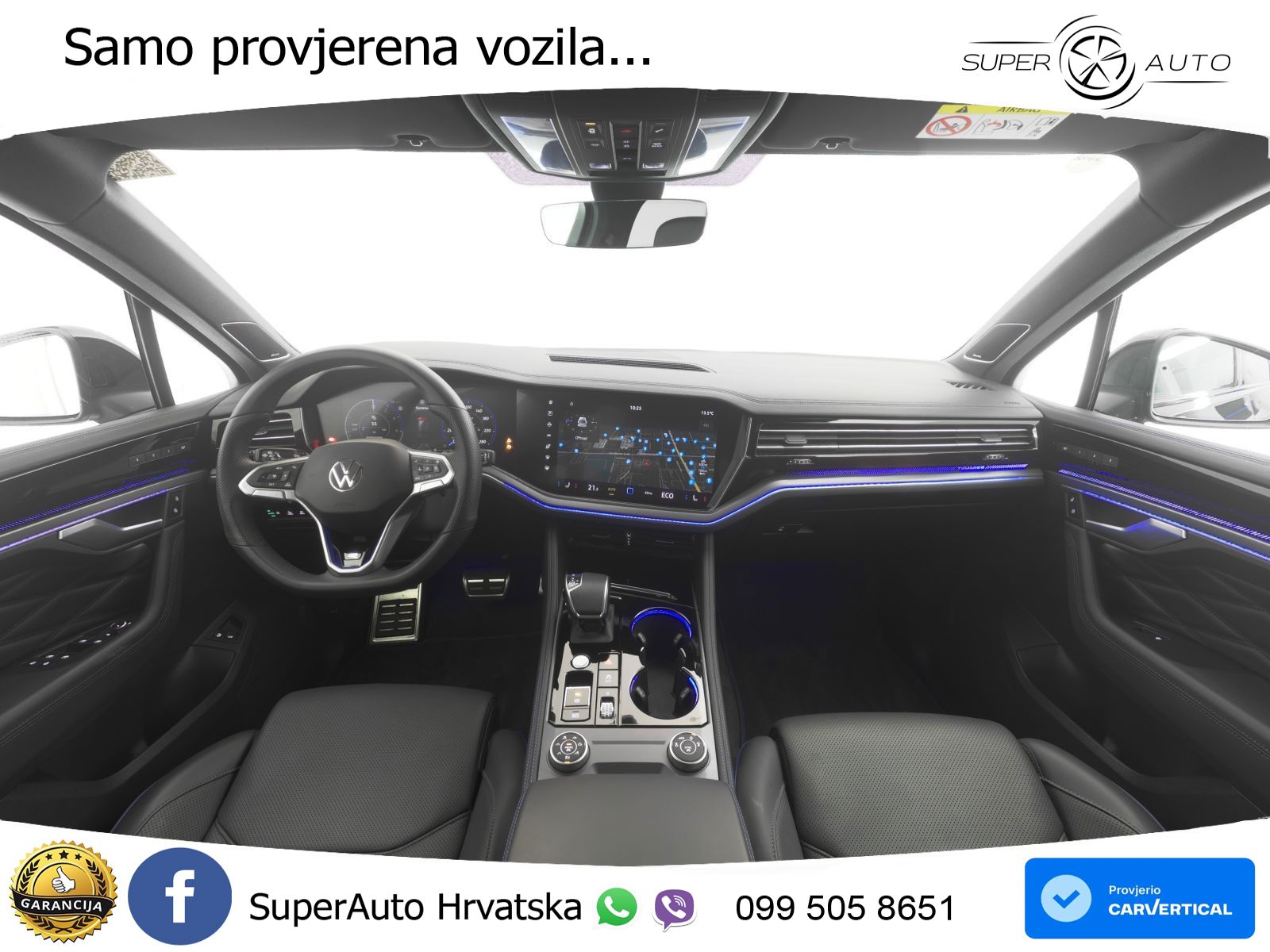 Volkswagen Touareg R 3.0 V6 TFSI (462 KS) 4MOTION Tiptronic ZRAČNI+ACC+GR SJED+KAM+PANO