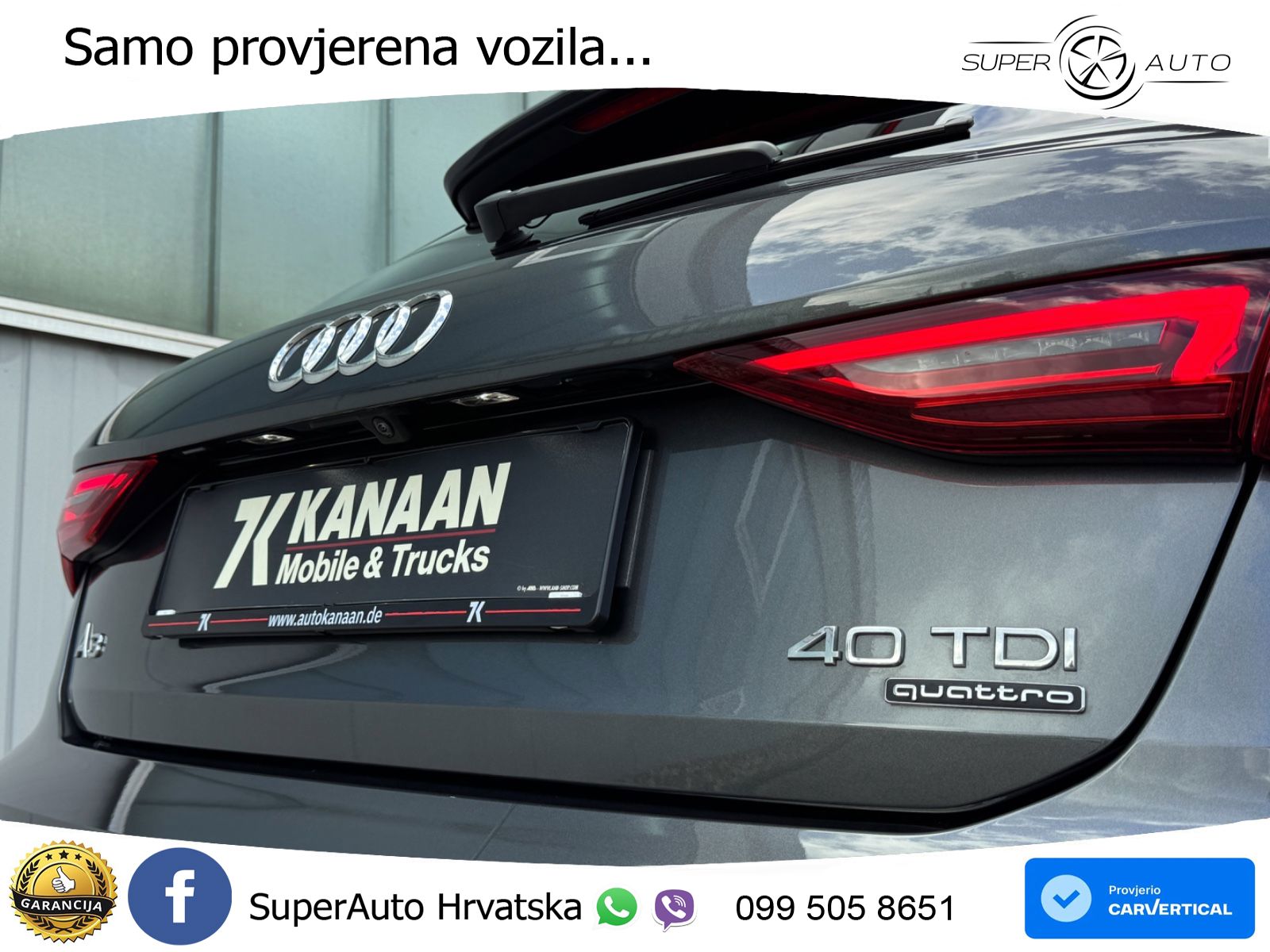 Audi A3 40 TDI (200 KS) quattro S tronic S line LED+GR SJED+ACC