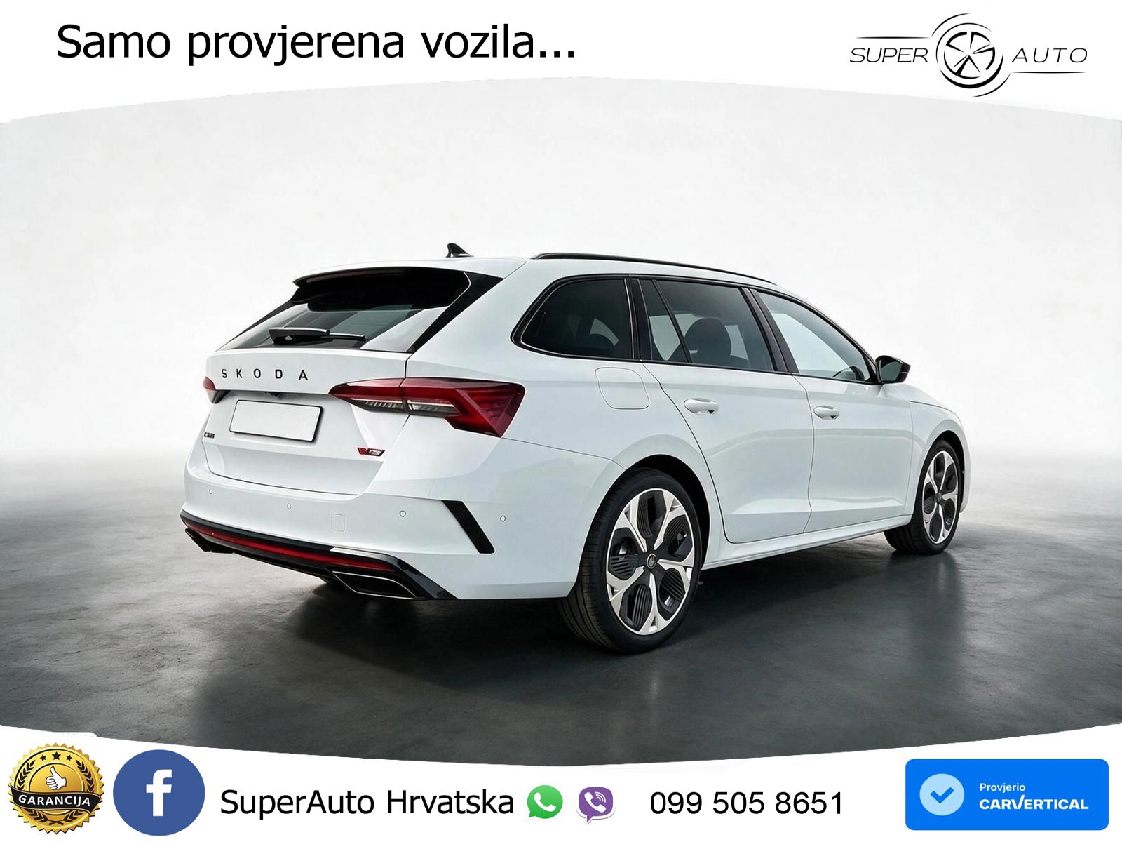 Škoda Octavia Combi RS 2.0 TSI (265 KS) DSG MATRIX+GR SJED+KAM