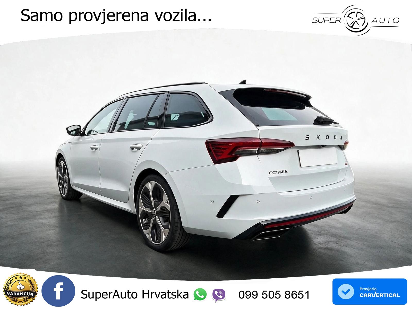 Škoda Octavia Combi RS 2.0 TSI (265 KS) DSG MATRIX+GR SJED+KAM
