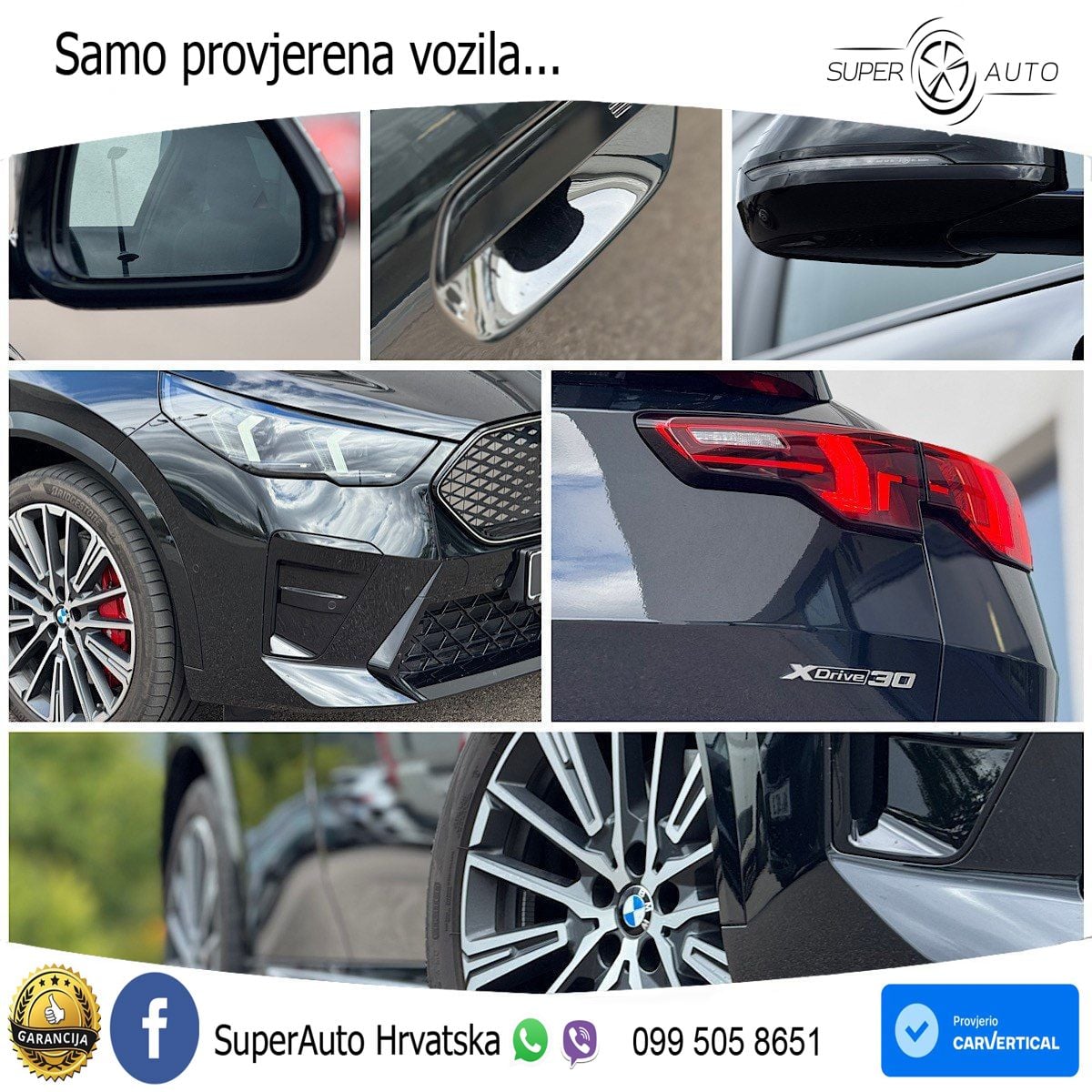 BMW iX2 66.5 kWh (313 KS) xDrive30 M Sport LED+GR SJED+ACC