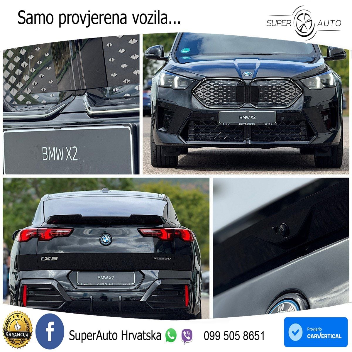 BMW iX2 66.5 kWh (313 KS) xDrive30 M Sport LED+GR SJED+ACC