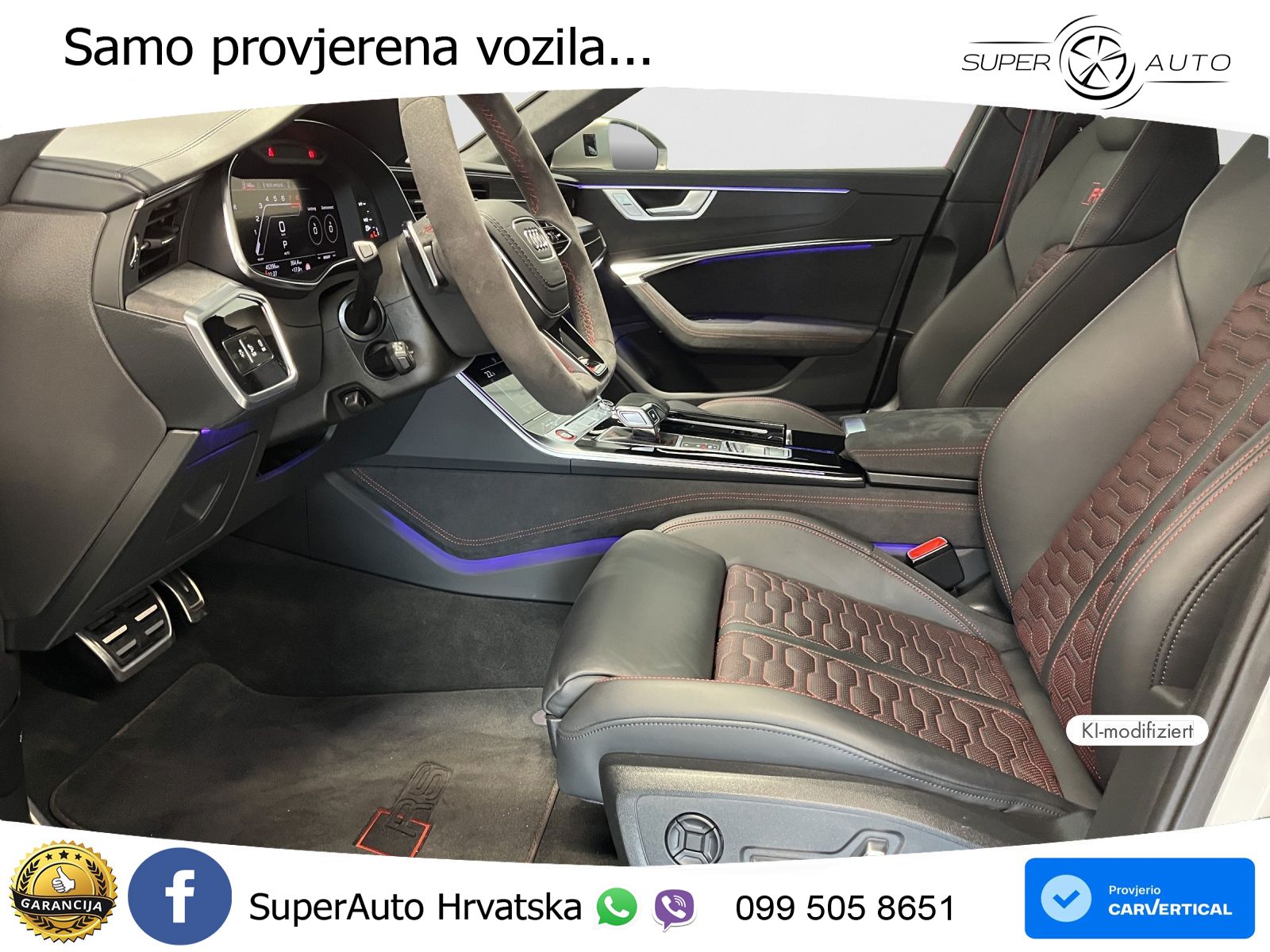 Audi RS6 Avant 4.0 TFSI V8 performance (630 KS)  quattro tiptronic MATRIX+GR SJED+KAM