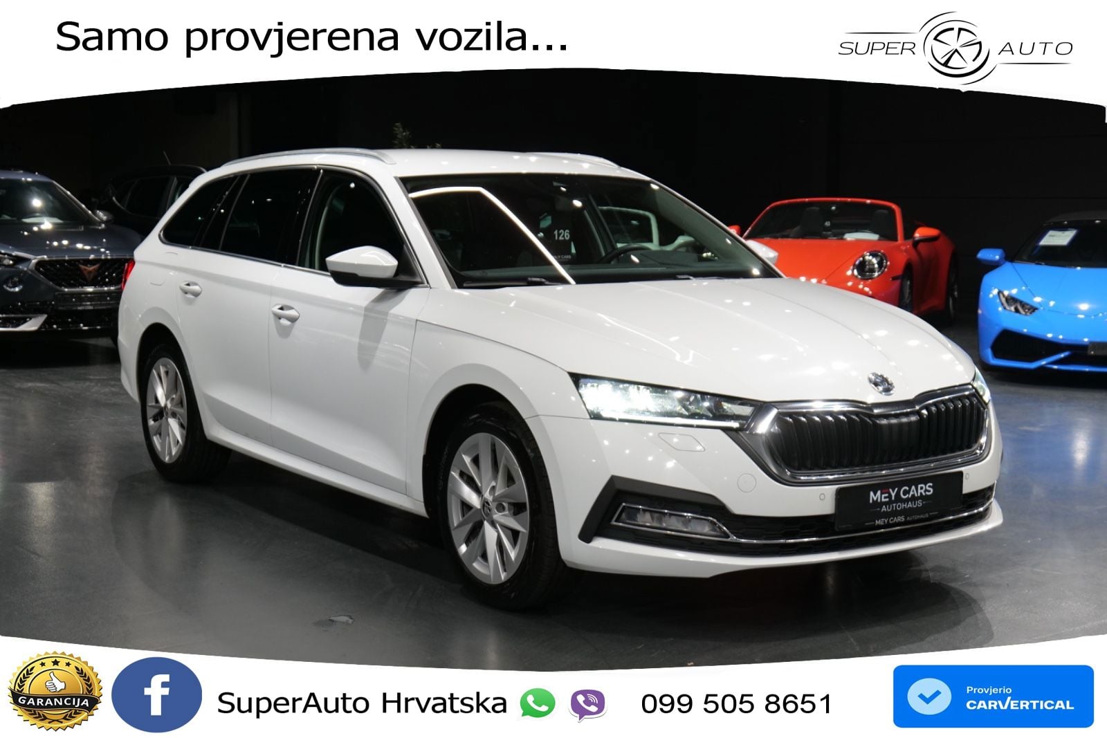 Škoda Octavia Combi 2.0 TDI (150 KS) DSG LED+GR SJED+ACC