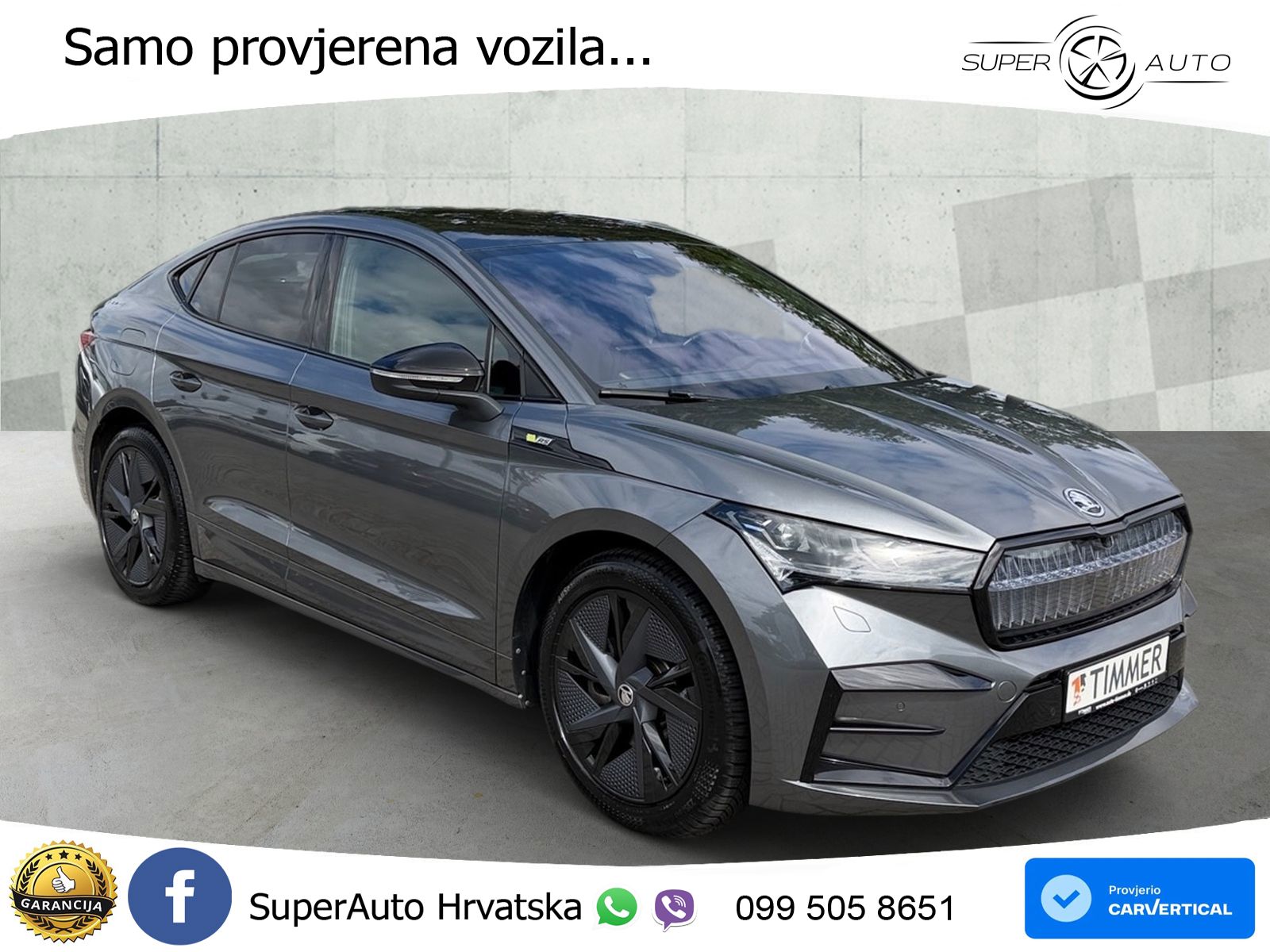 Škoda Enyaq iV RS 82 kWh (299 KS) AWD MATRIX+GR SJED+KAM