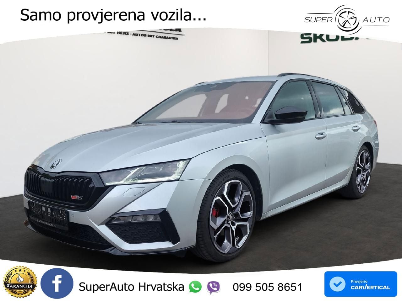 Škoda Octavia Combi RS 2.0 TDI (200 KS) DSG LED+GR SJED+ACC
