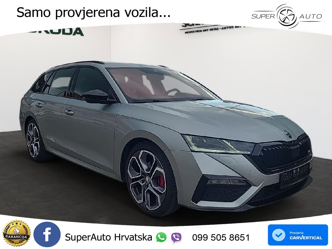 Škoda Octavia Combi RS 2.0 TDI (200 KS) DSG LED+GR SJED+ACC