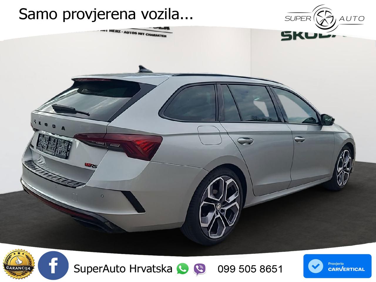 Škoda Octavia Combi RS 2.0 TDI (200 KS) DSG LED+GR SJED+ACC