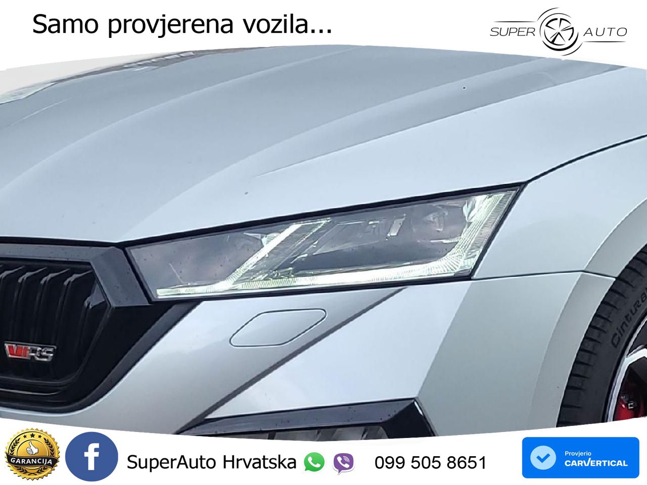 Škoda Octavia Combi RS 2.0 TDI (200 KS) DSG LED+GR SJED+ACC