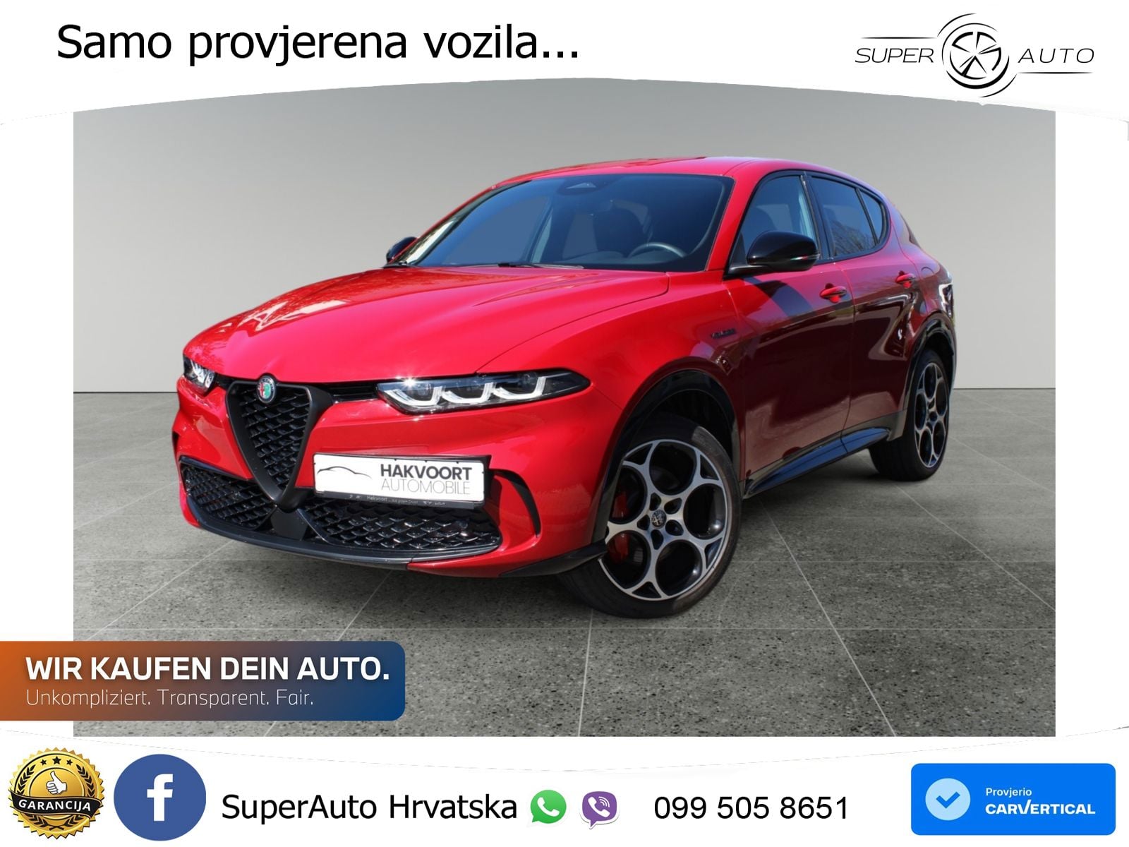 Alfa Romeo Tonale 1.3 (269 KS) Plug-in Hybrid Q4 Automatic LED+GR SJED+ACC