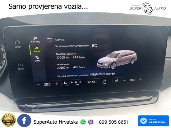 Škoda Octavia Combi 2.0 TDI (150 KS) LED+GR SJED+ACC