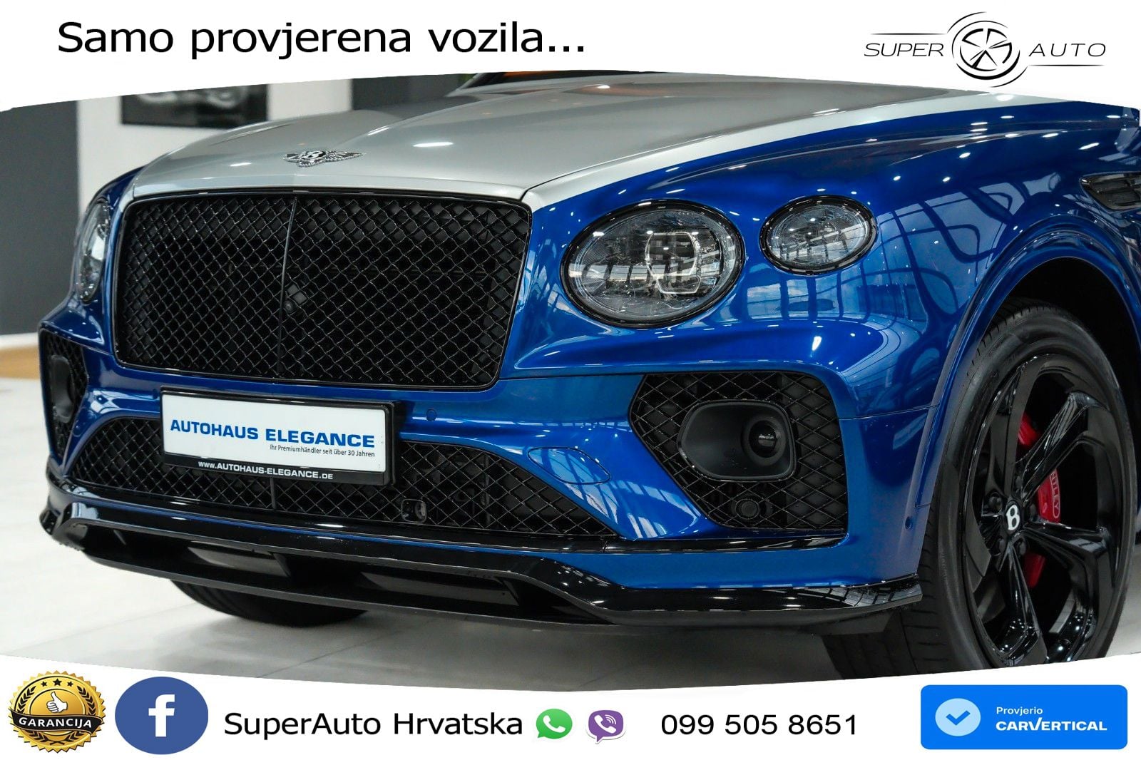 Bentley Bentayga 3.0 V6 TFSi (449 KS) AWD Automatic ACC+HEAD+4xGR SJED+360+PANO