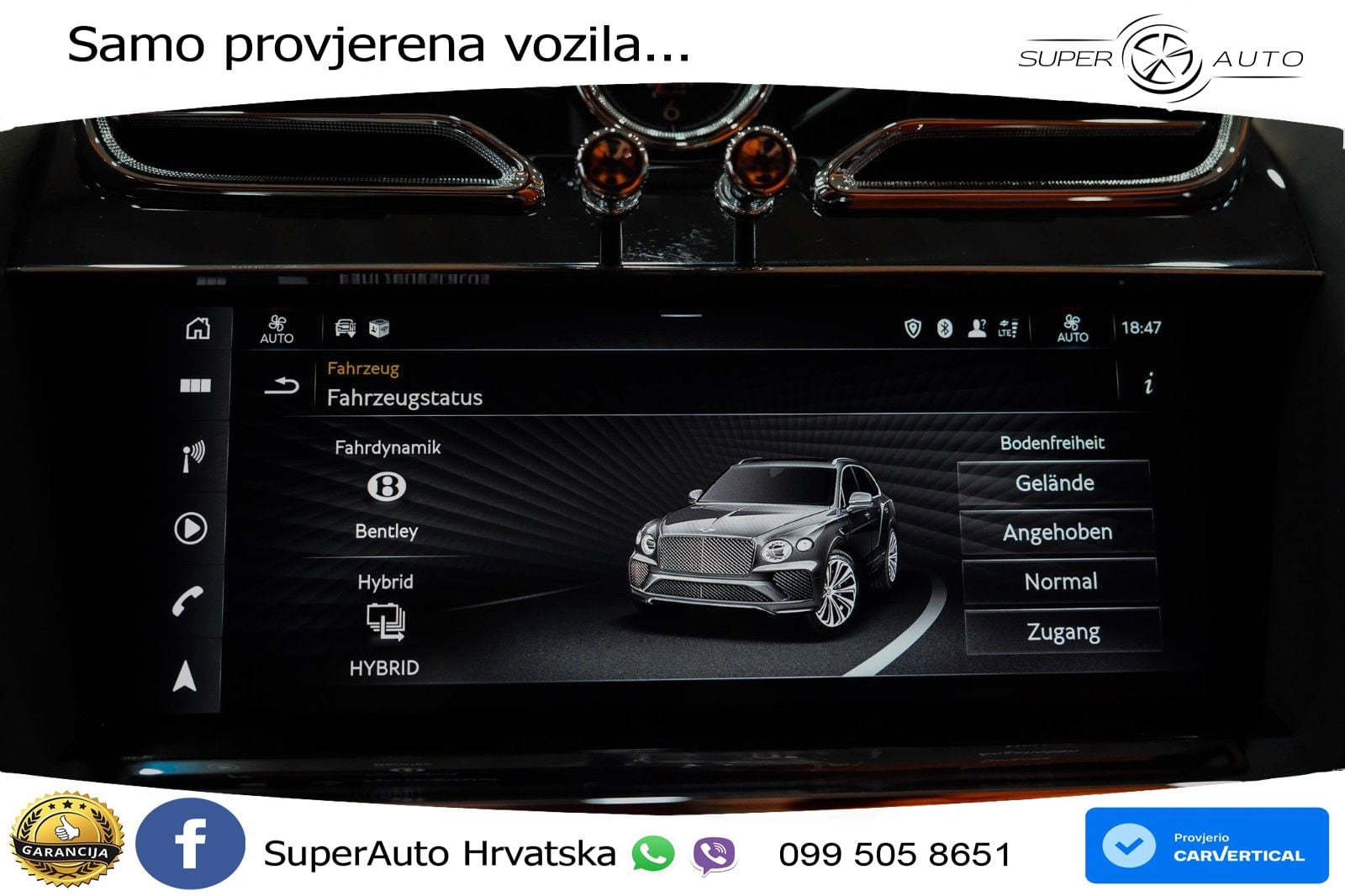 Bentley Bentayga 3.0 V6 TFSi (449 KS) AWD Automatic ACC+HEAD+4xGR SJED+360+PANO