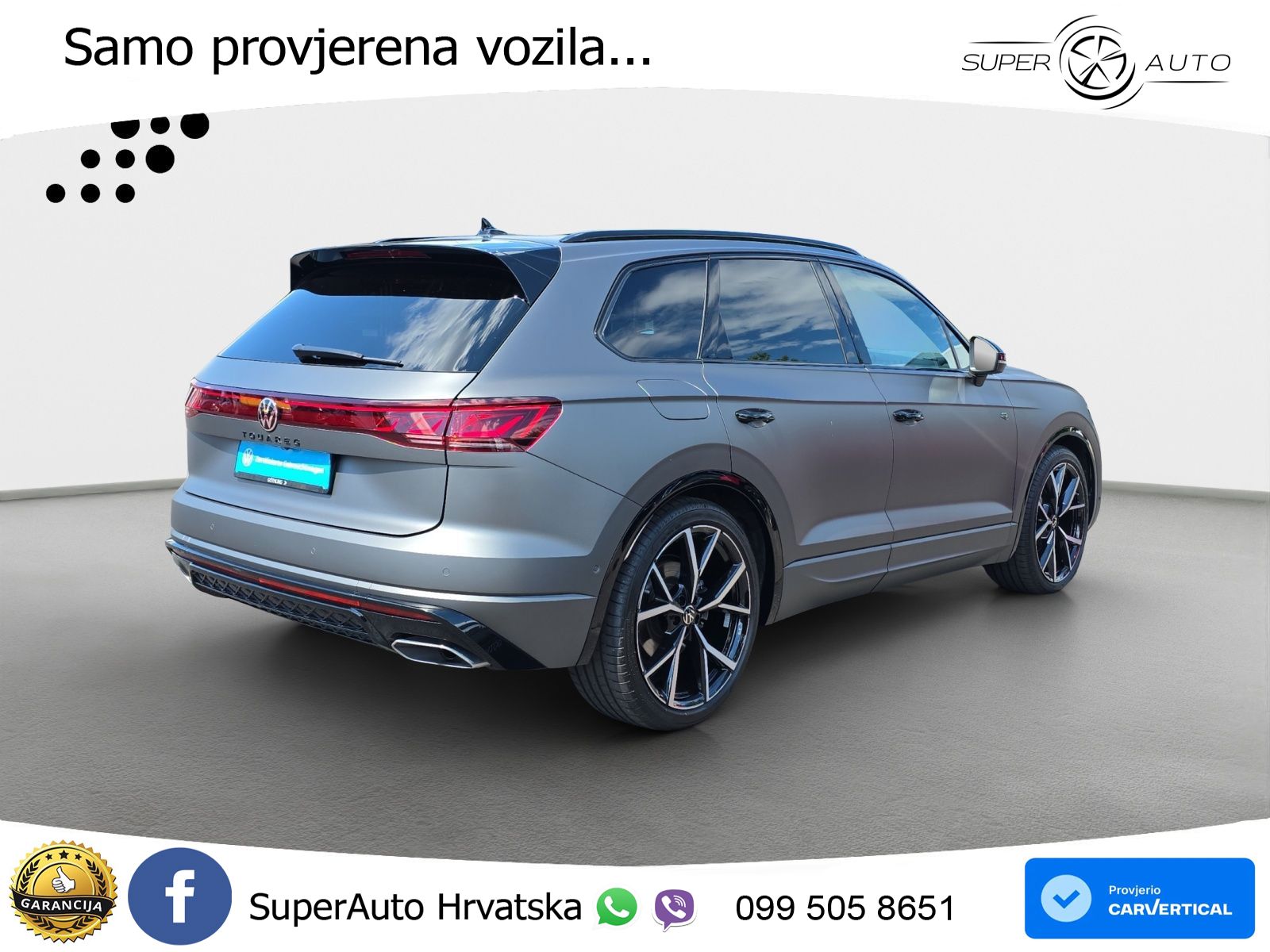 Volkswagen Touareg 3.0 V6 TDI (286 KS) 4MOTION Tiptronic ZRAČNI+ACC+GR SJED+KAM+PANO