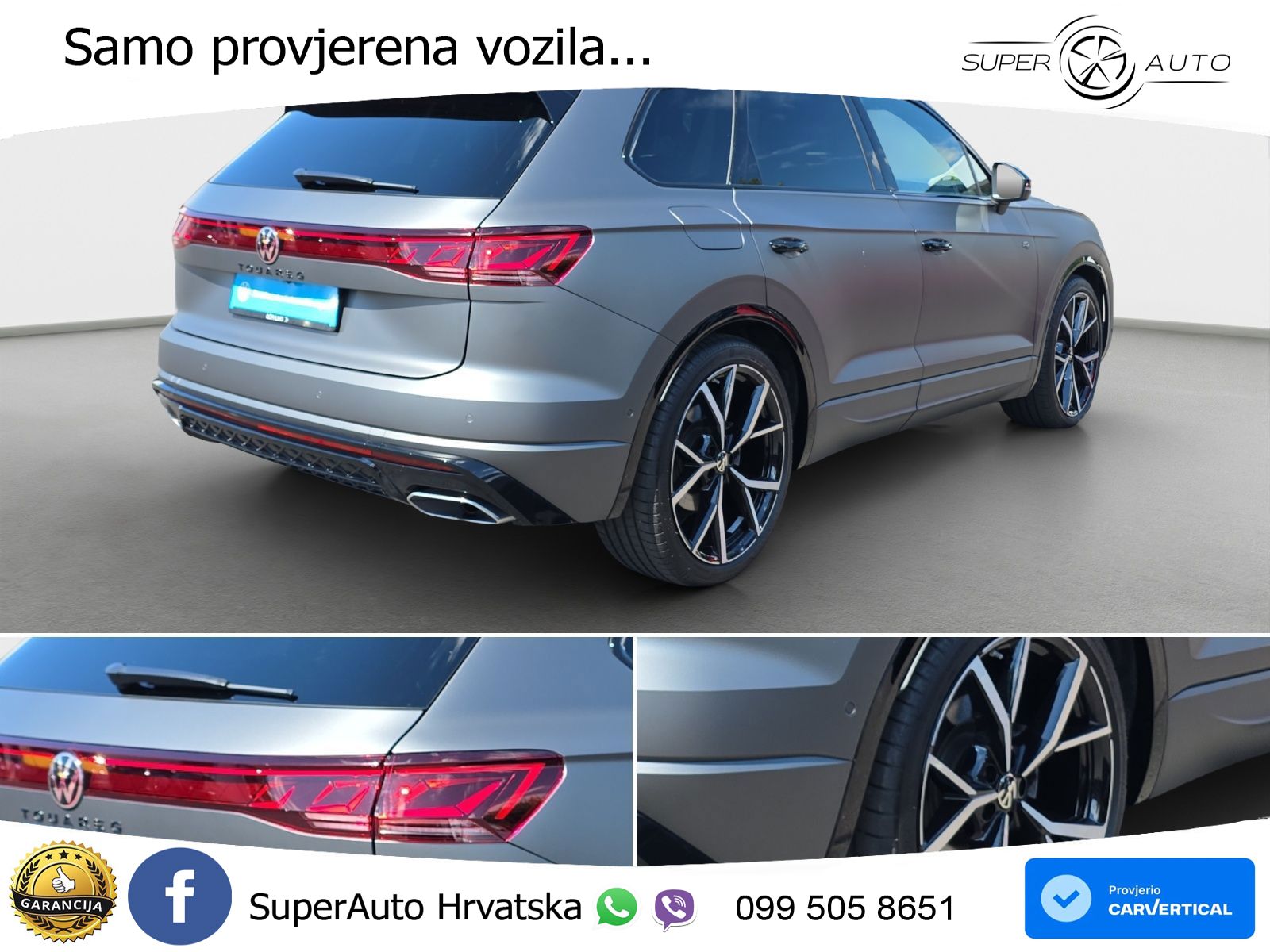 Volkswagen Touareg 3.0 V6 TDI (286 KS) 4MOTION Tiptronic ZRAČNI+ACC+GR SJED+KAM+PANO