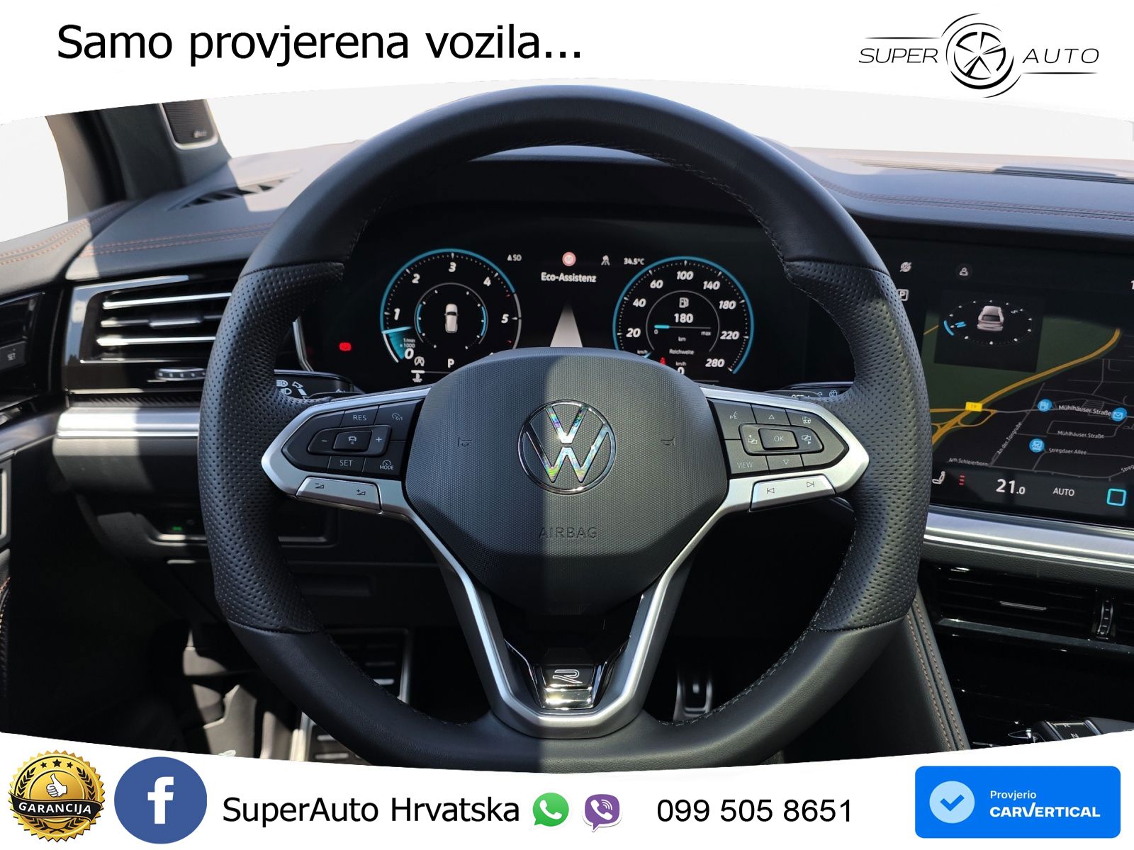 Volkswagen Touareg 3.0 V6 TDI (286 KS) 4MOTION Tiptronic ZRAČNI+ACC+GR SJED+KAM+PANO