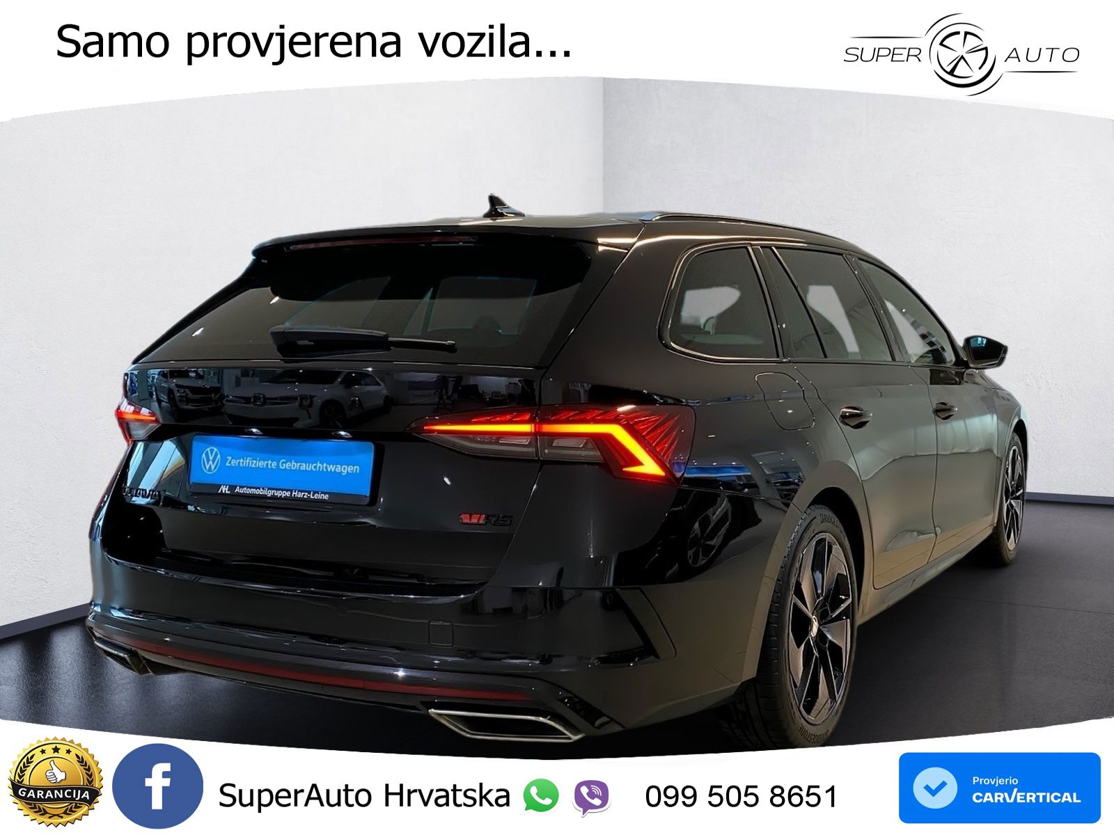 Škoda Octavia Combi RS 2.0 TDI (200 KS) DSG LED+GR SJED+ACC