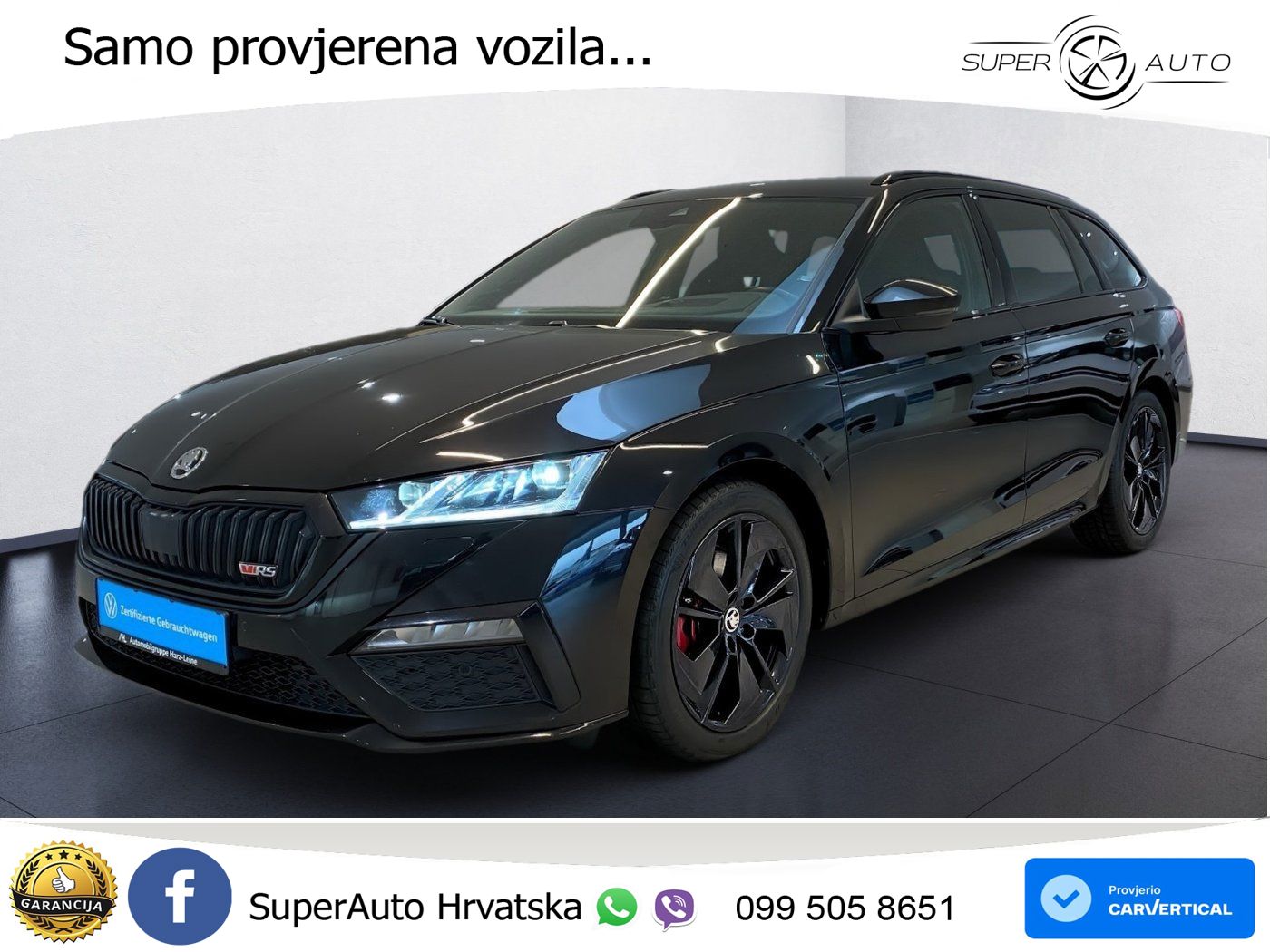 Škoda Octavia Combi RS 2.0 TDI (200 KS) DSG LED+GR SJED+ACC