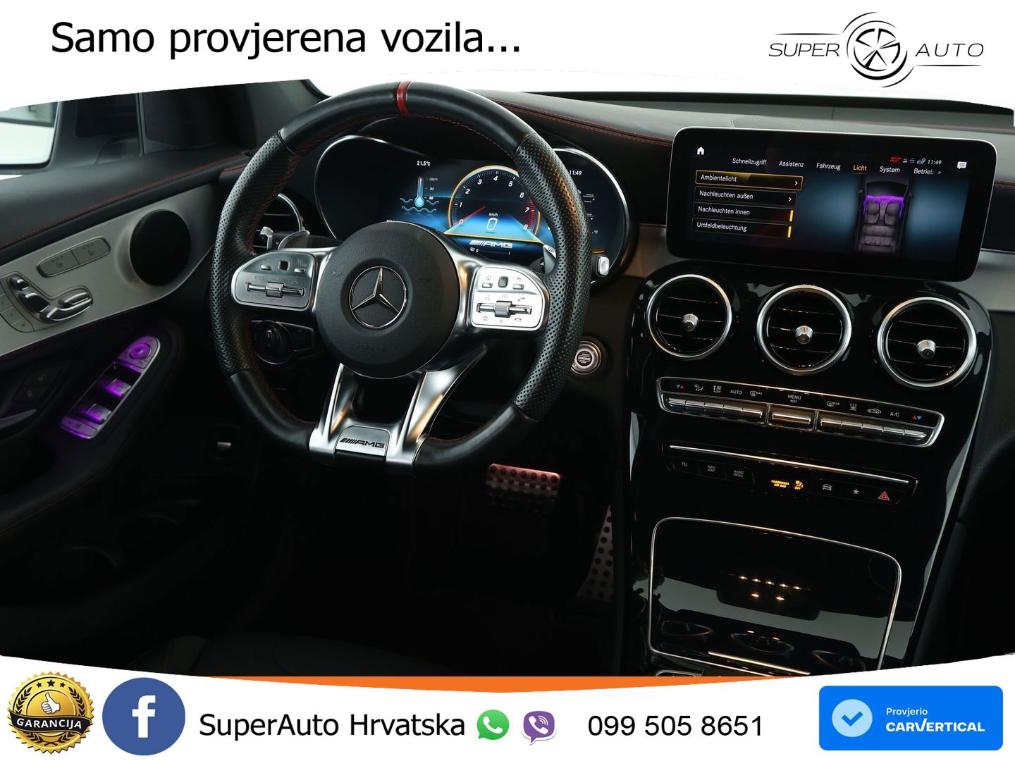 Mercedes AMG GLC 43 V6 (390 KS) 4MATIC TCT LED+GR SJED+ACC