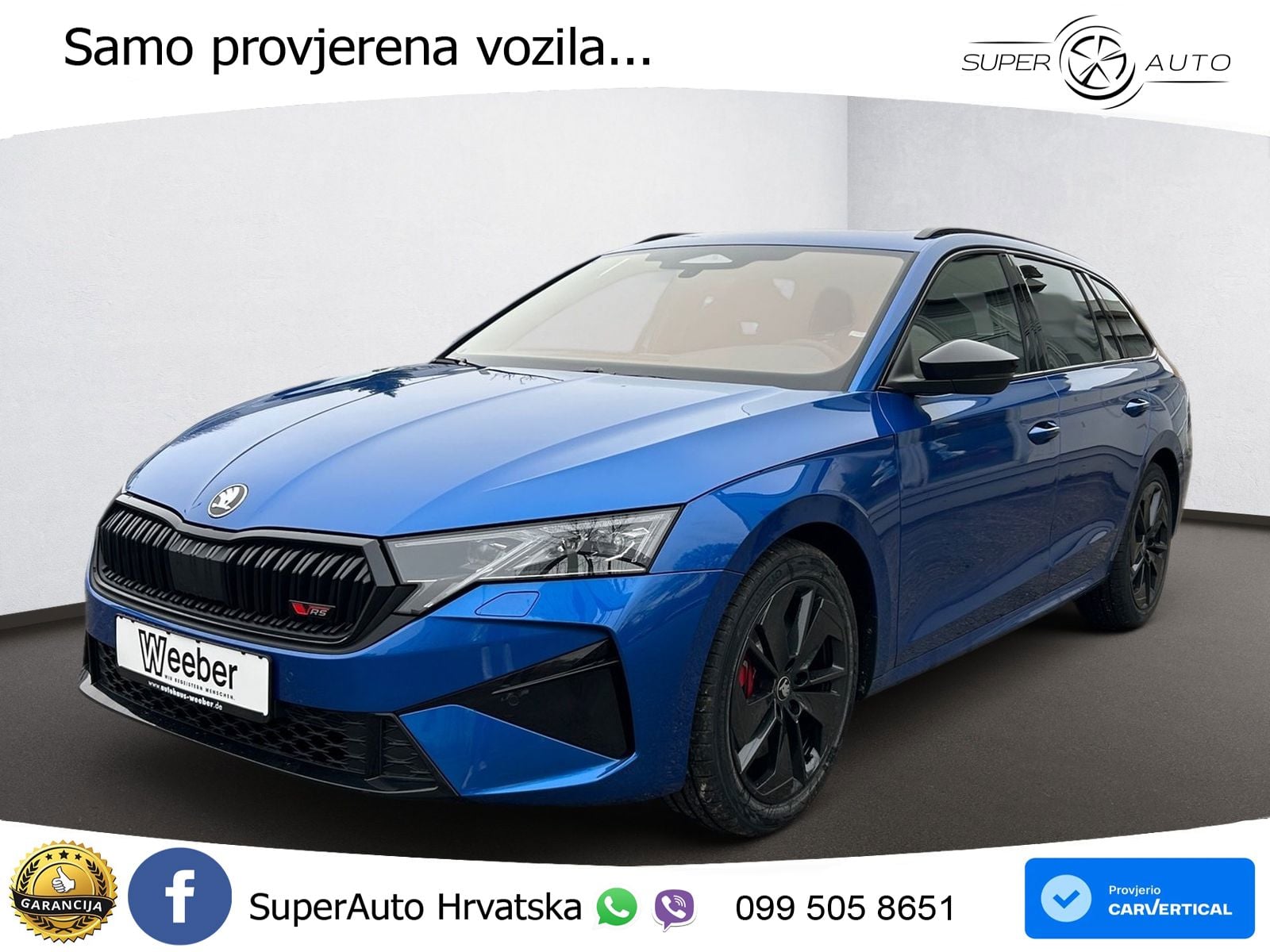 Škoda Octavia Combi RS 2.0 TSI (265 KS) DSG LED+GR SJED+ACC