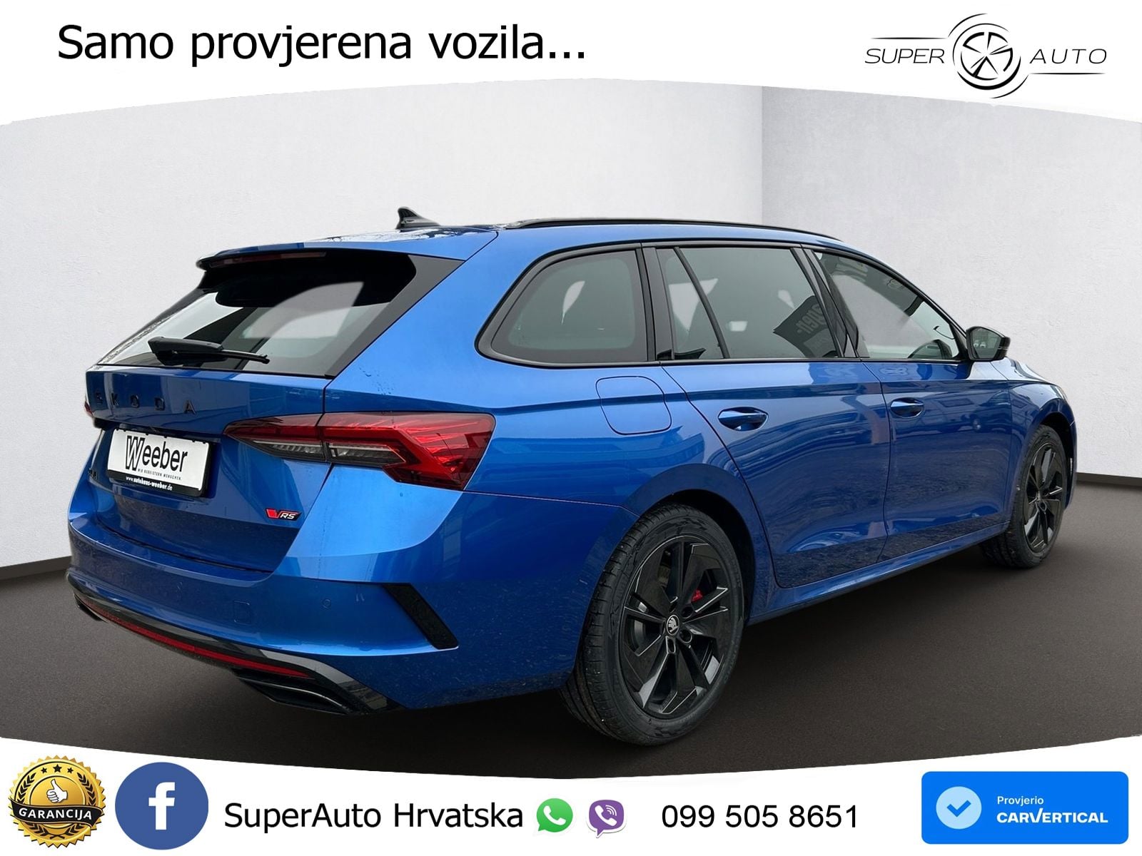 Škoda Octavia Combi RS 2.0 TSI (265 KS) DSG LED+GR SJED+ACC