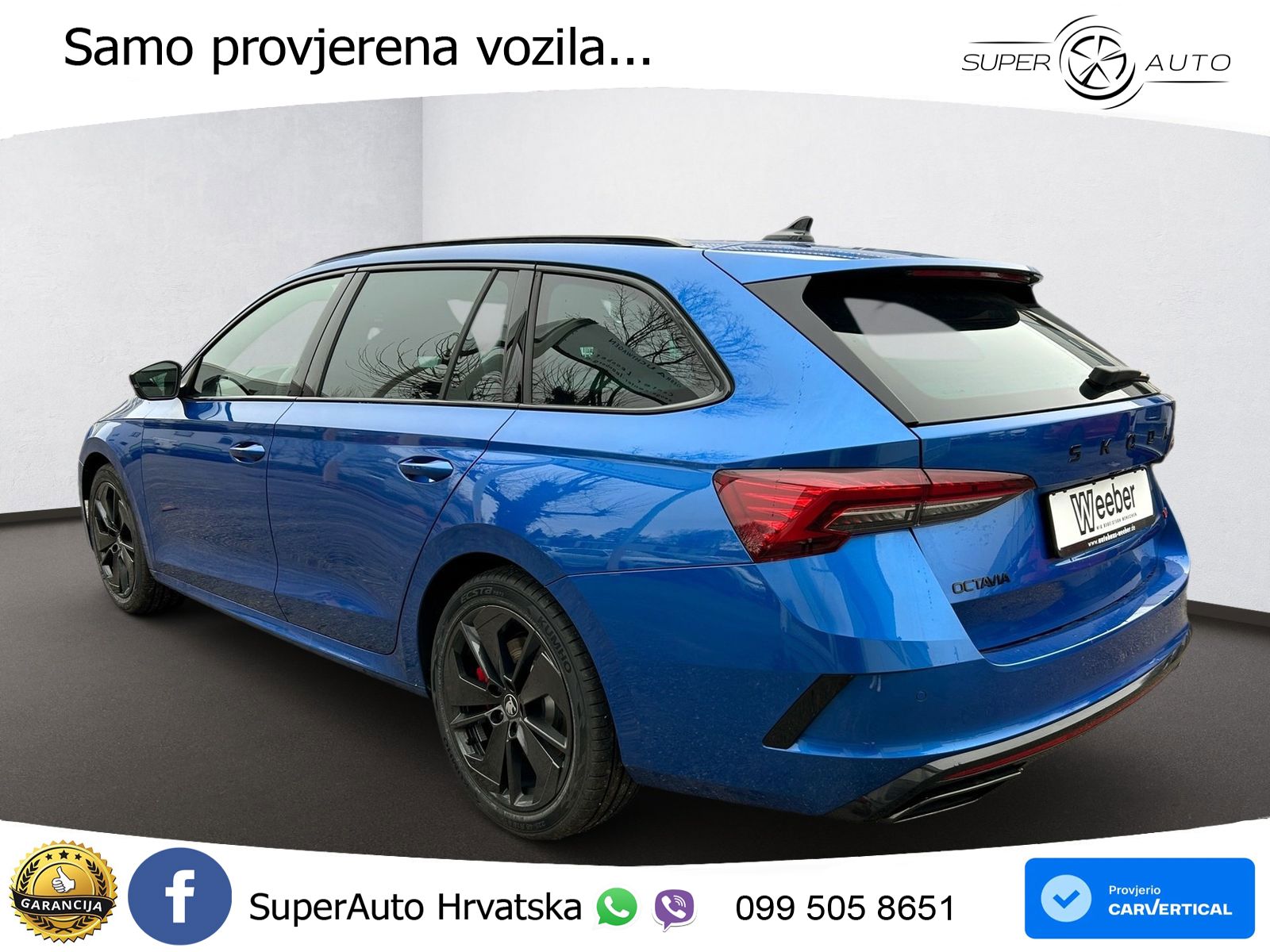 Škoda Octavia Combi RS 2.0 TSI (265 KS) DSG LED+GR SJED+ACC