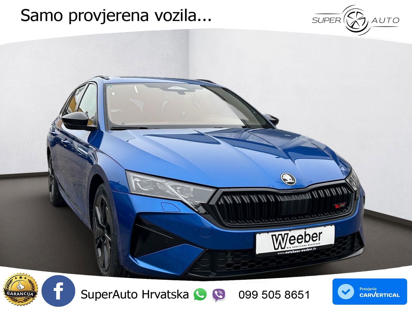 Škoda Octavia Combi RS 2.0 TSI (265 KS) DSG LED+GR SJED+ACC