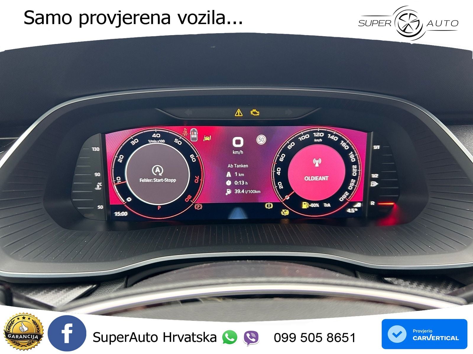 Škoda Octavia Combi RS 2.0 TSI (265 KS) DSG LED+GR SJED+ACC