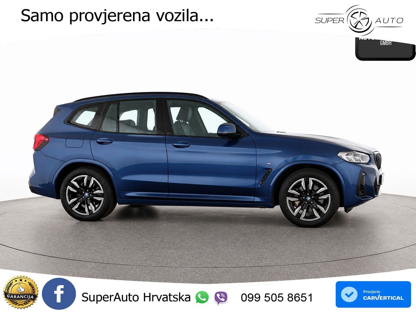 BMW iX3 80 kWh (286 KS) M Sport LED+GR SJED+ACC